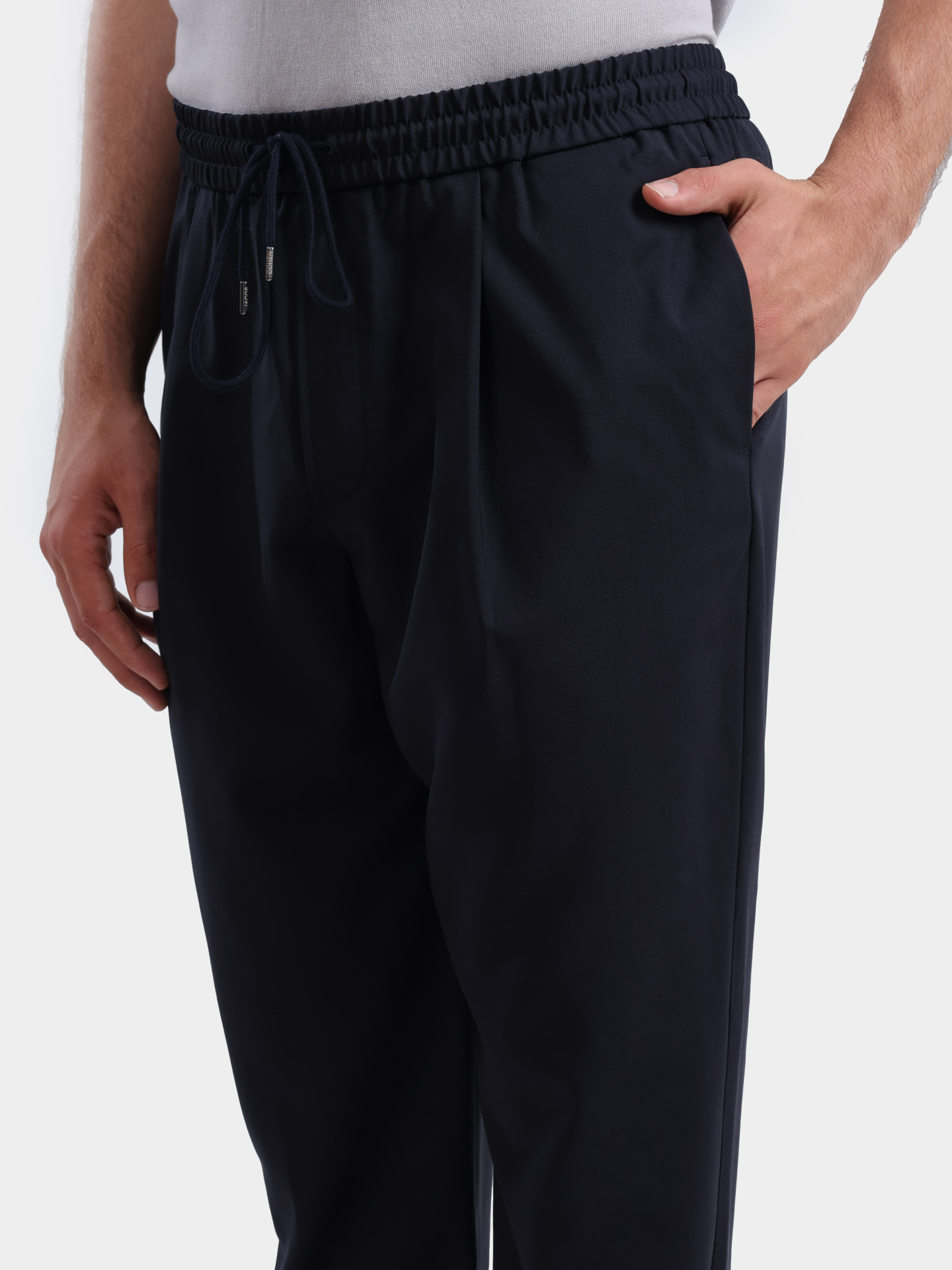 Брюки Jacob Cohen JUM PT017 001 T870A RW Y99 темно-синие мужские из шерсти — купить в интернет-магазине Verdistore