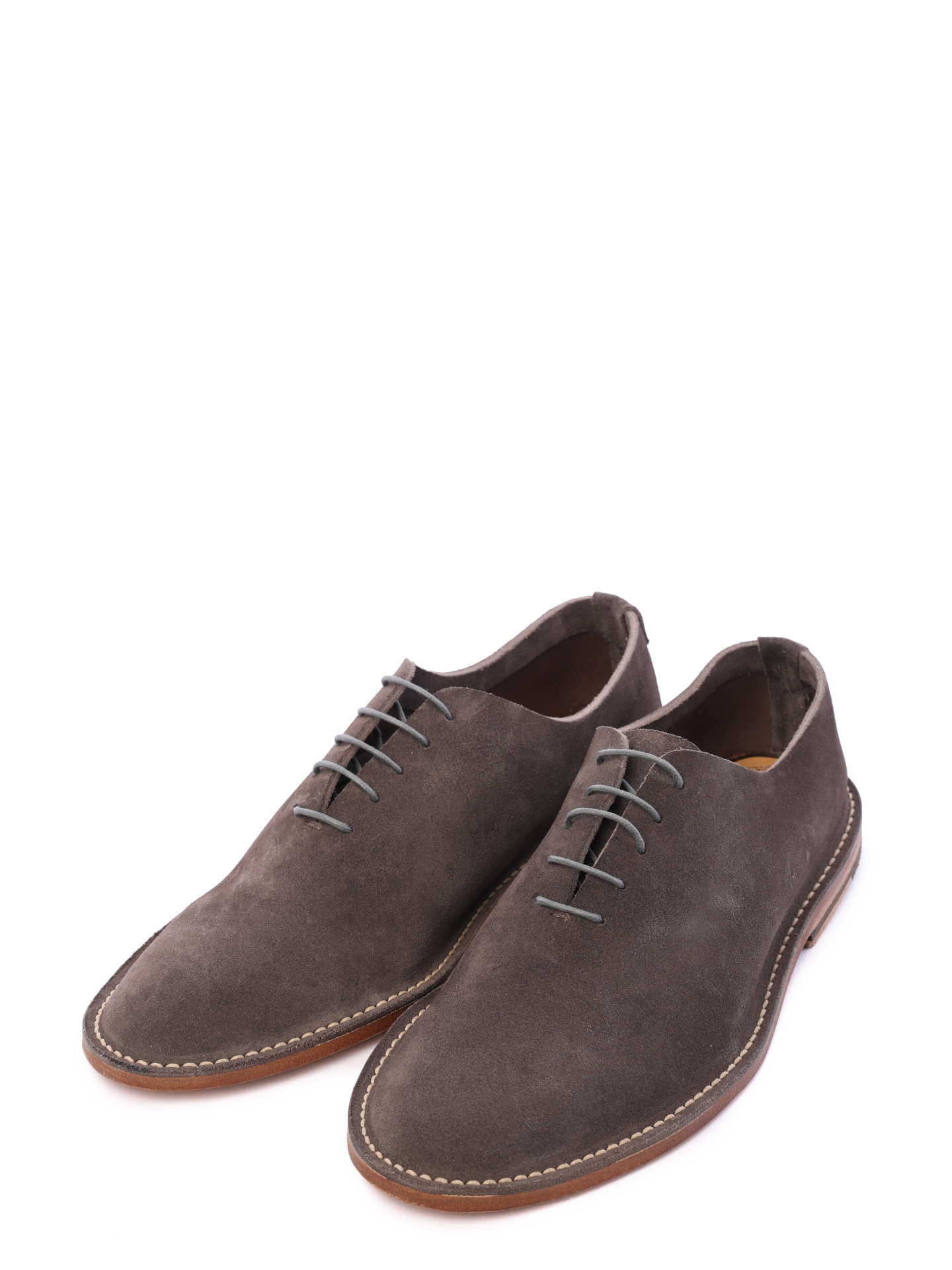 Туфли коричневые замшевые невысокие  — купить в интернет-магазине Verdistore