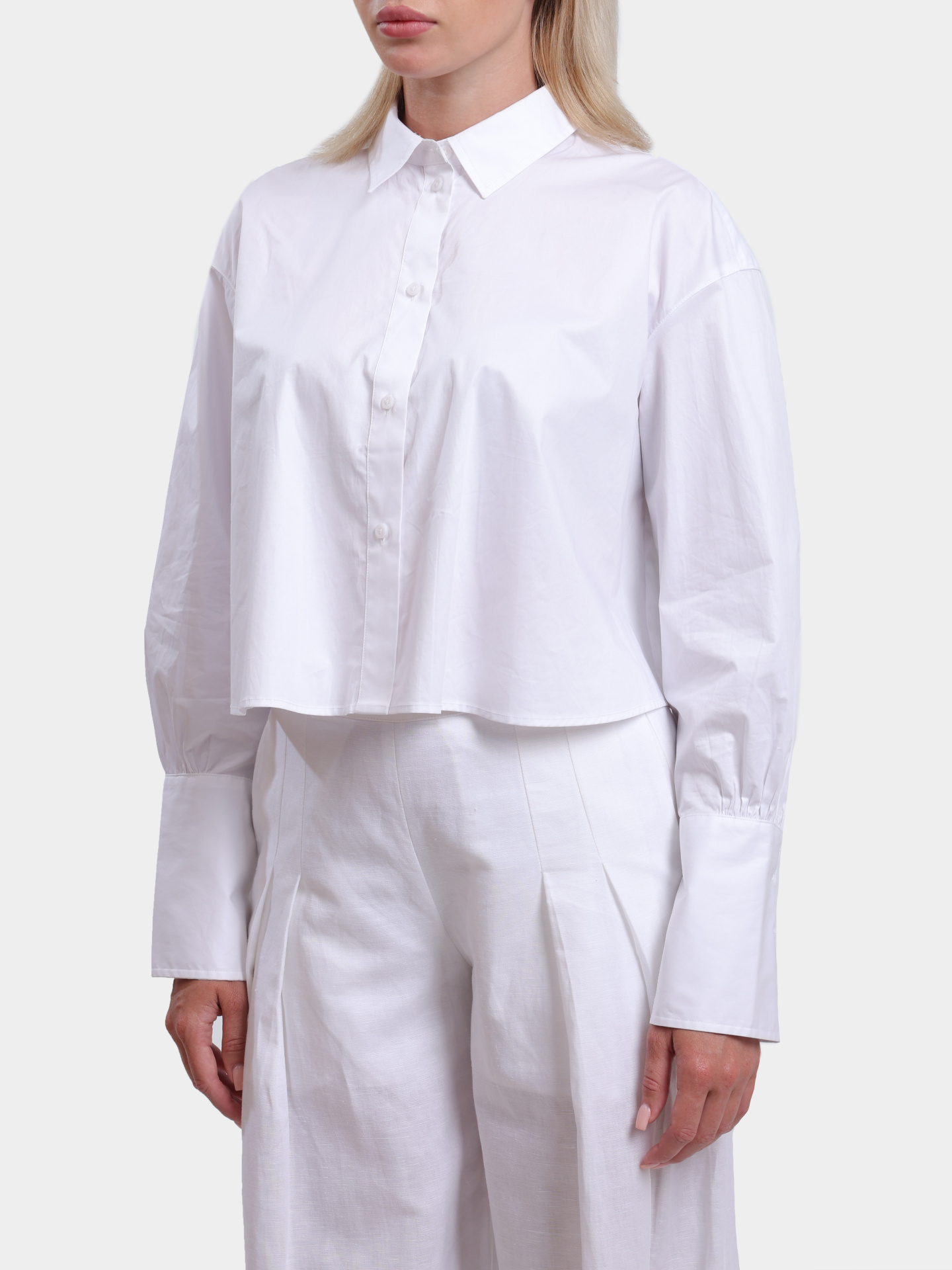 Рубашка Armani Exchange XW000494 AF12812 U0002 укороченная женская — купить в интернет-магазине Verdistore