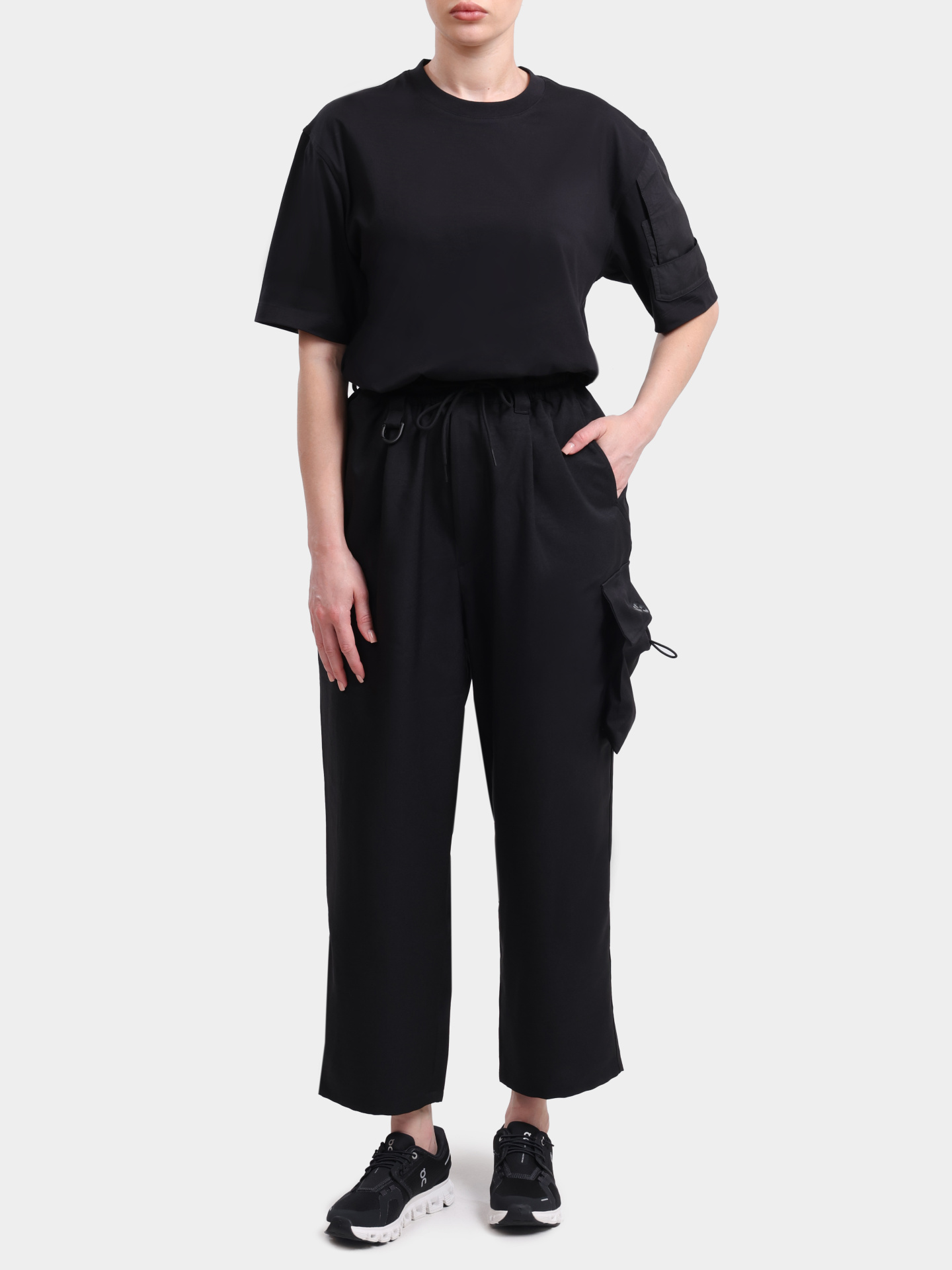 Брюки-карго Y-3 KS7654 BLACK черные женские — купить в интернет-магазине Verdistore
