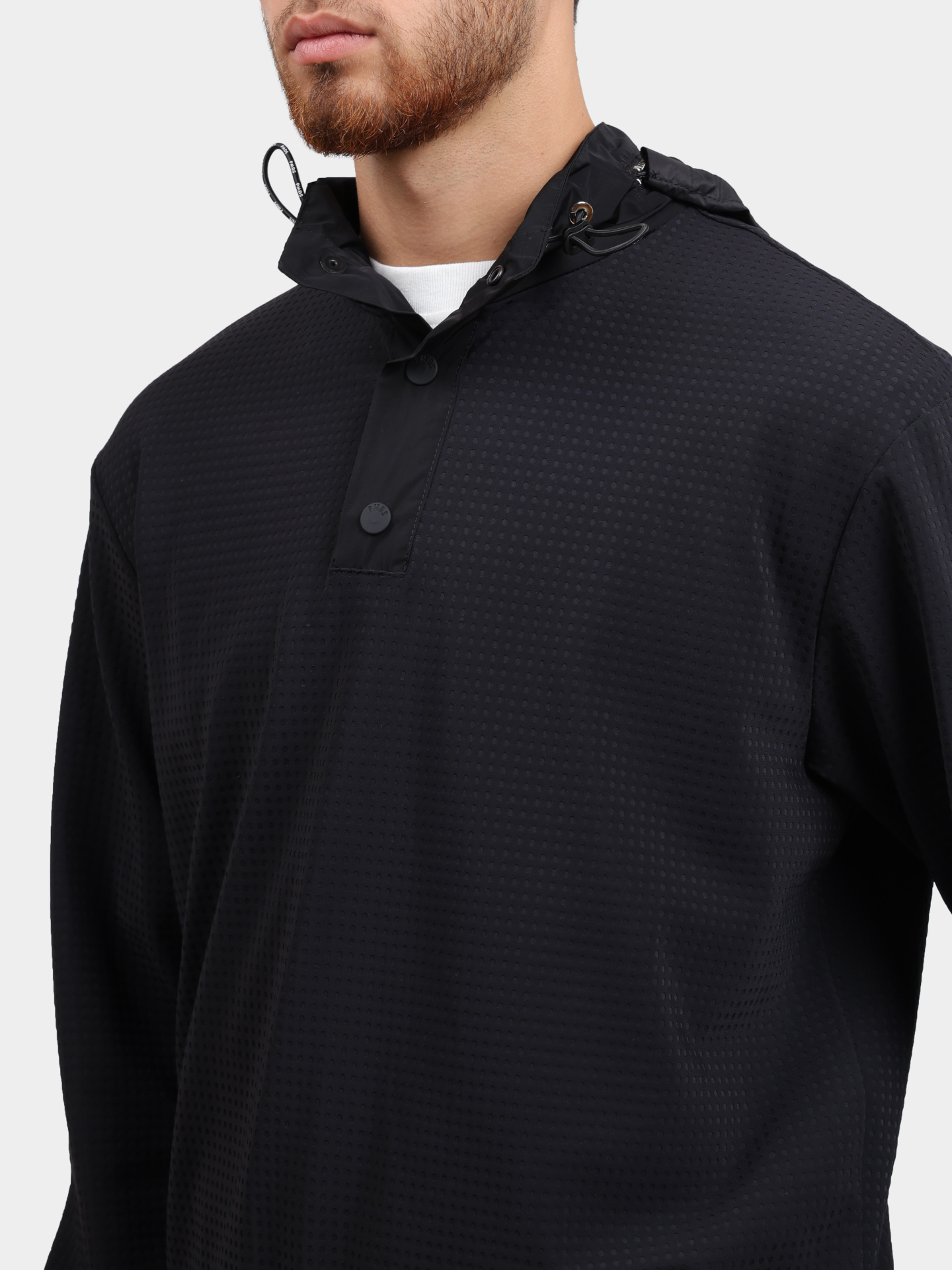 Свитшот PMDS SW0118 CODY TNY23 0020 черный мужской с капюшоном — купить в интернет-магазине Verdistore