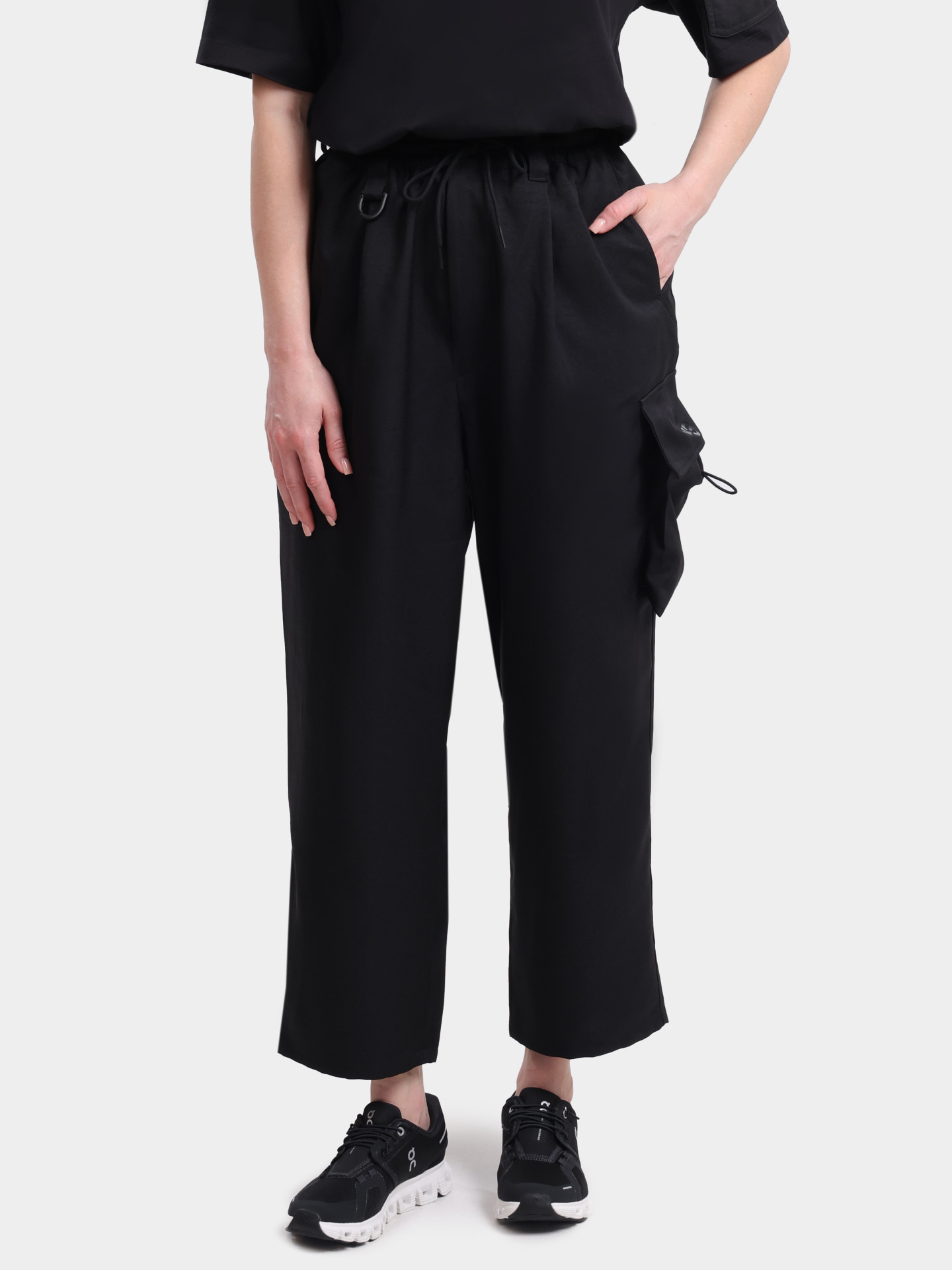Брюки-карго Y-3 KS7654 BLACK черные женские — купить в интернет-магазине Verdistore