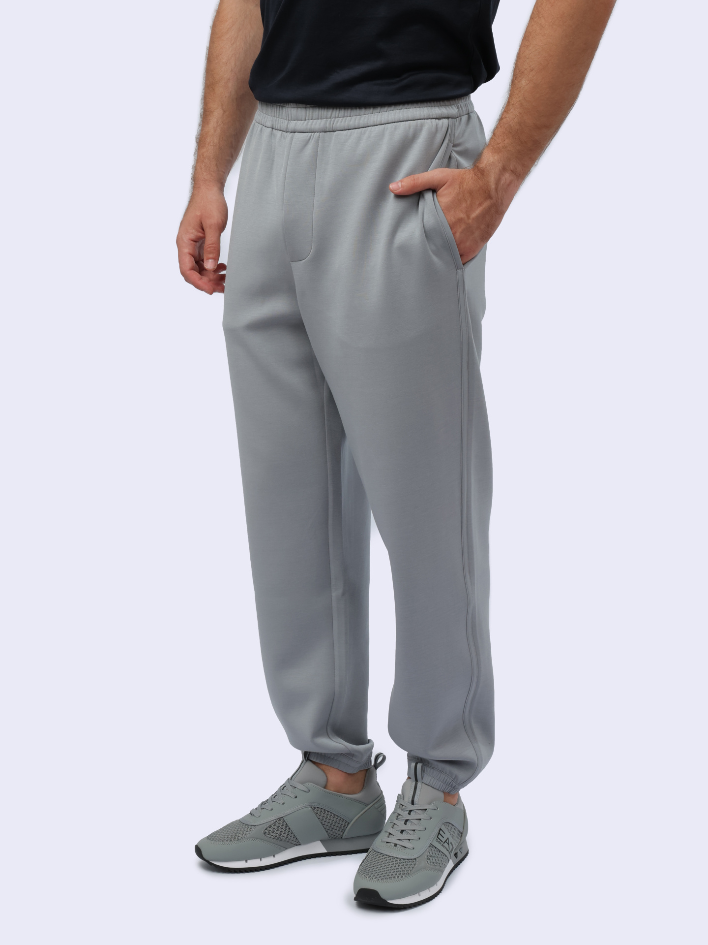 Джоггеры Emporio Armani EM000084 AF10103 U8060 серые мужские — купить в интернет-магазине Verdistore