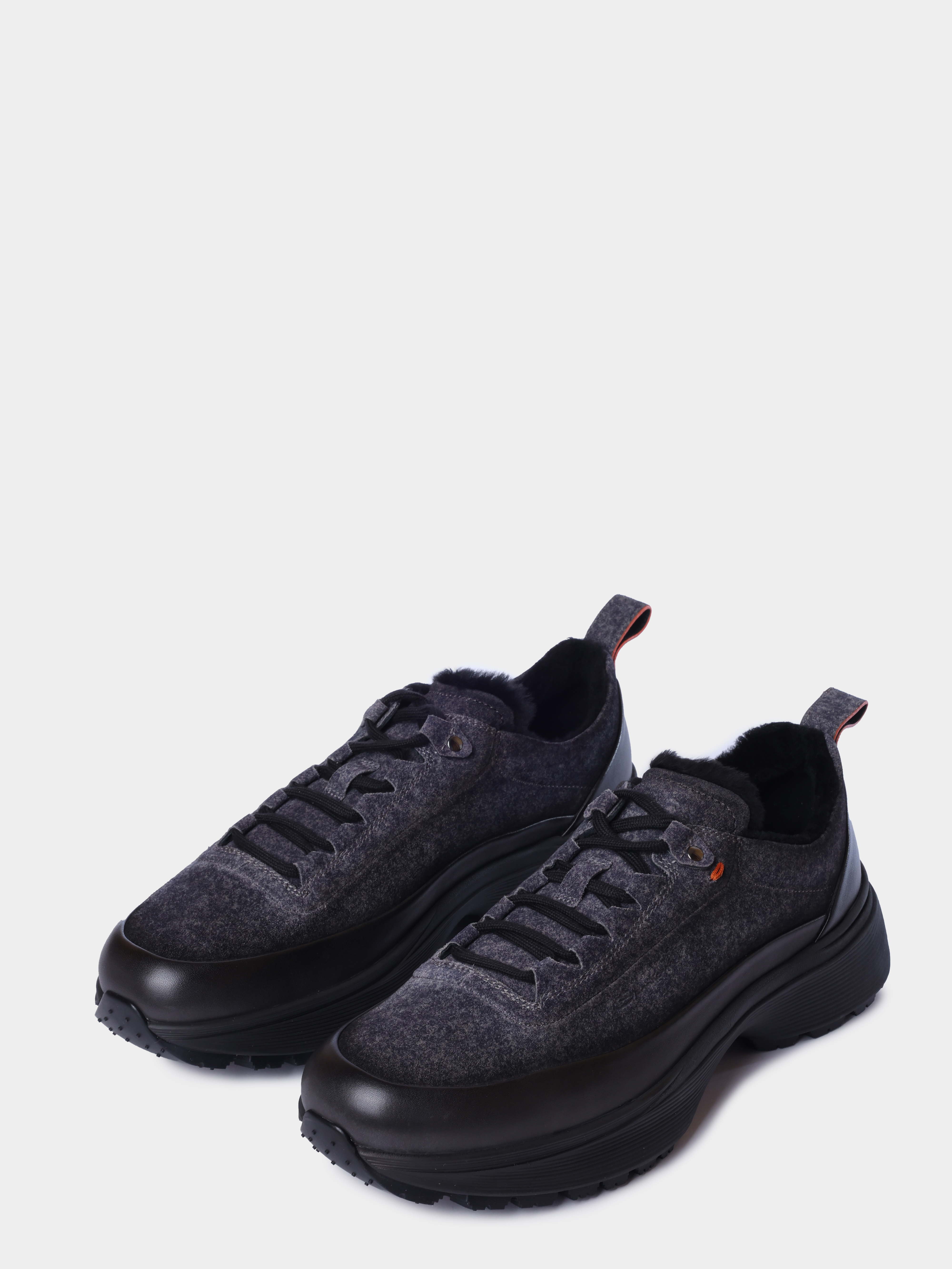 Кроссовки Santoni MBBG22256NECPUBHG62 комбинированные мужские на меху — купить в интернет-магазине Verdistore