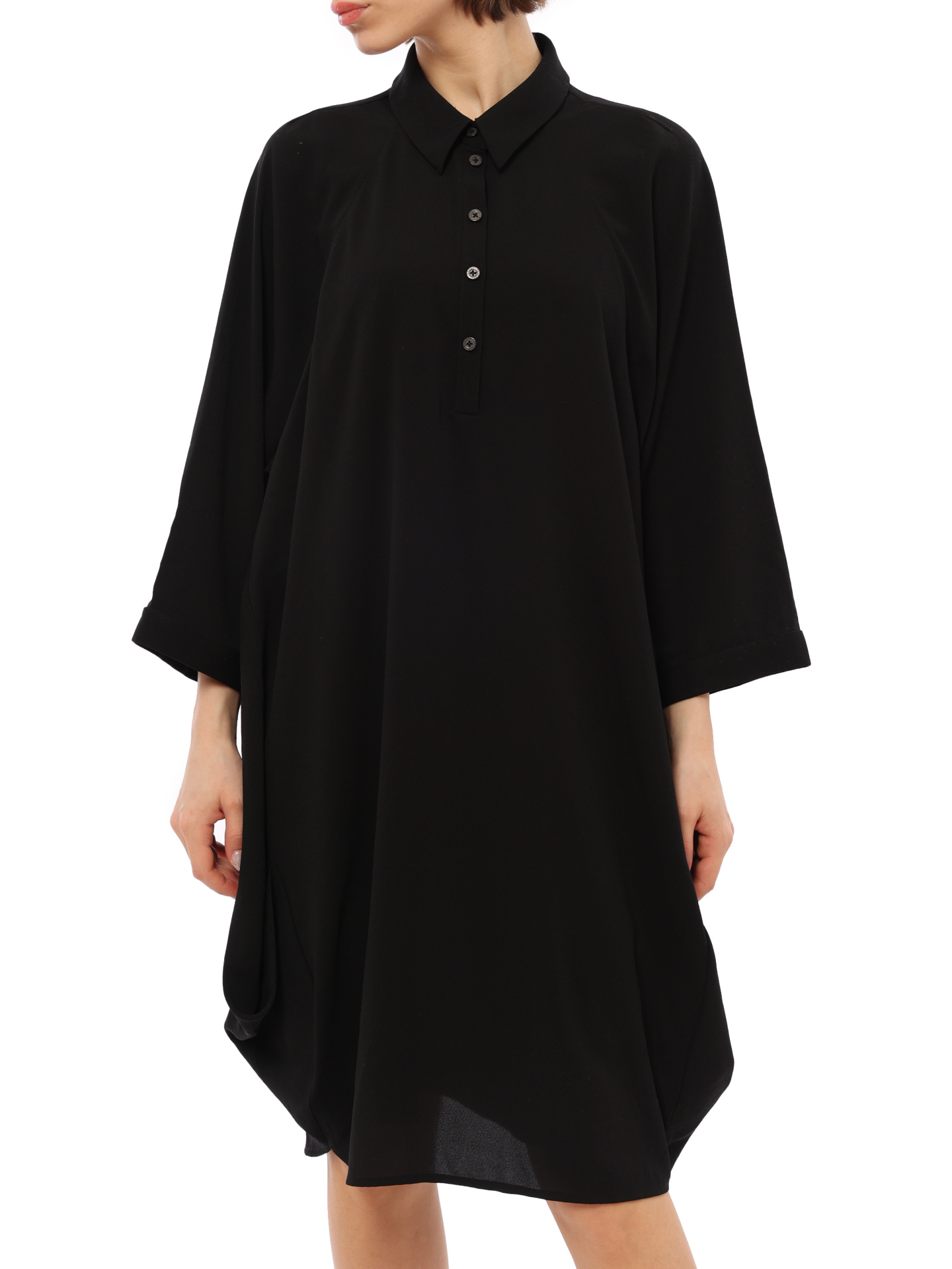 Платье Armani Exchange 3GYA10 1200 черное женское на пуговицах — купить в интернет-магазине Verdistore