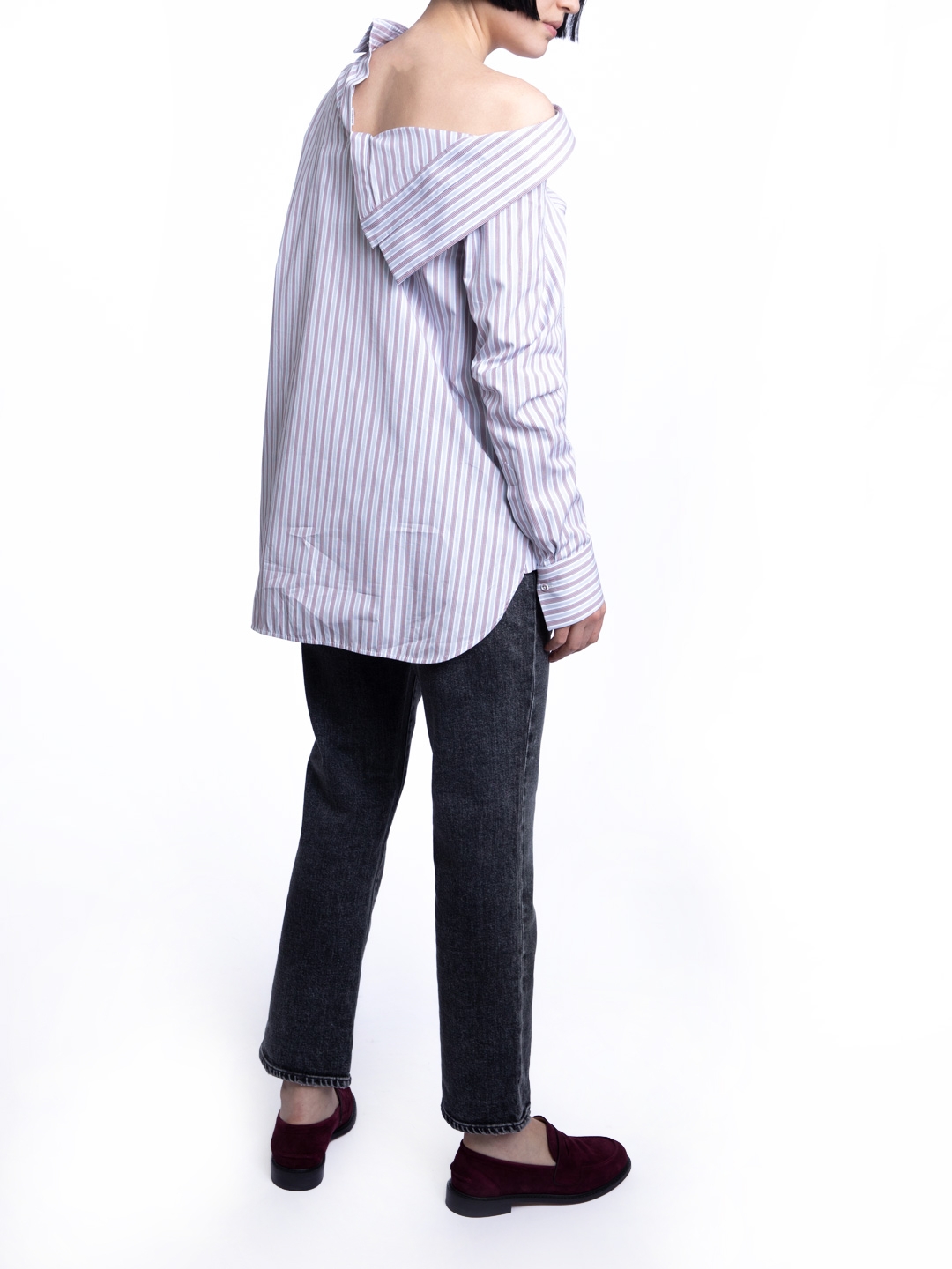 Рубашка с открытым плечом — купить в интернет-магазине Verdistore