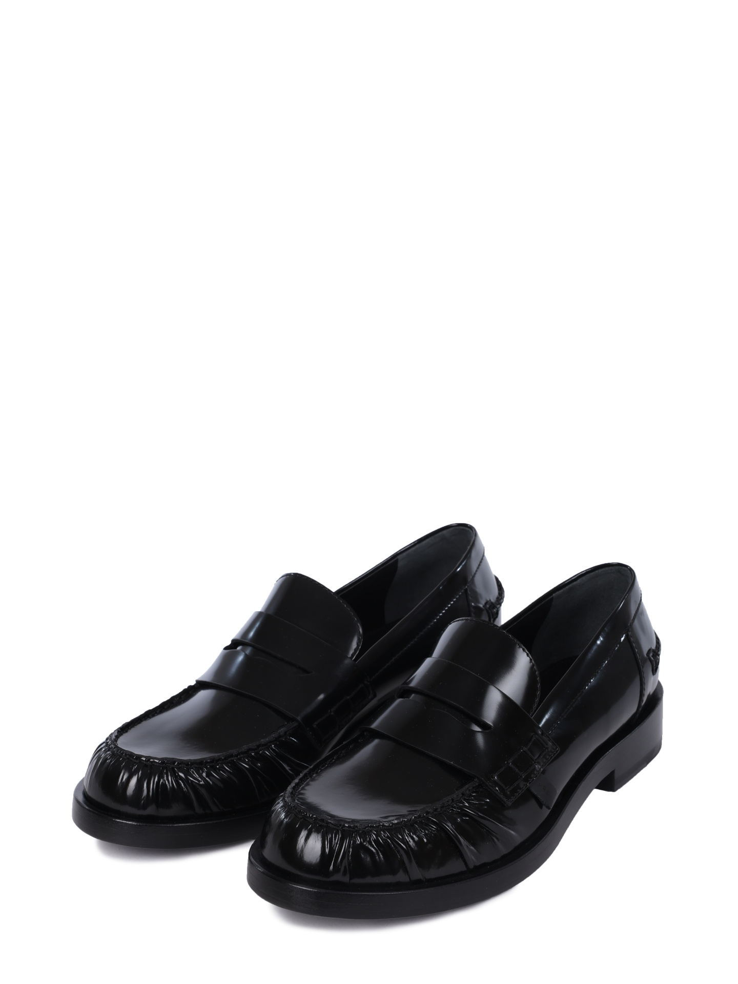 Лоферы M6851 nero с гладкой телячьей кожи  — купить в интернет-магазине Verdistore