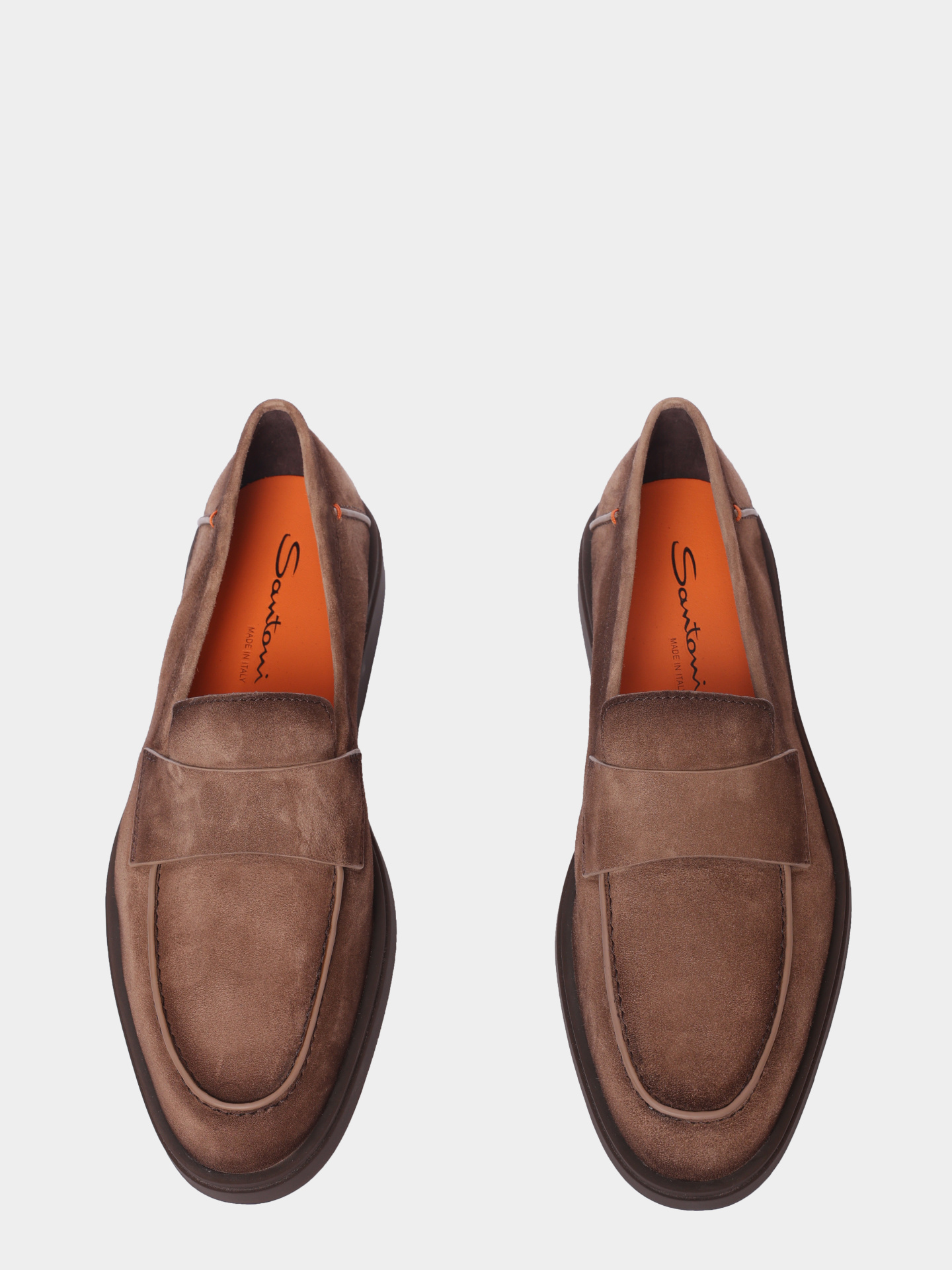 Лоферы Santoni MGDG19051DKTSEAAM21 замшевые мужские — купить в интернет-магазине Verdistore