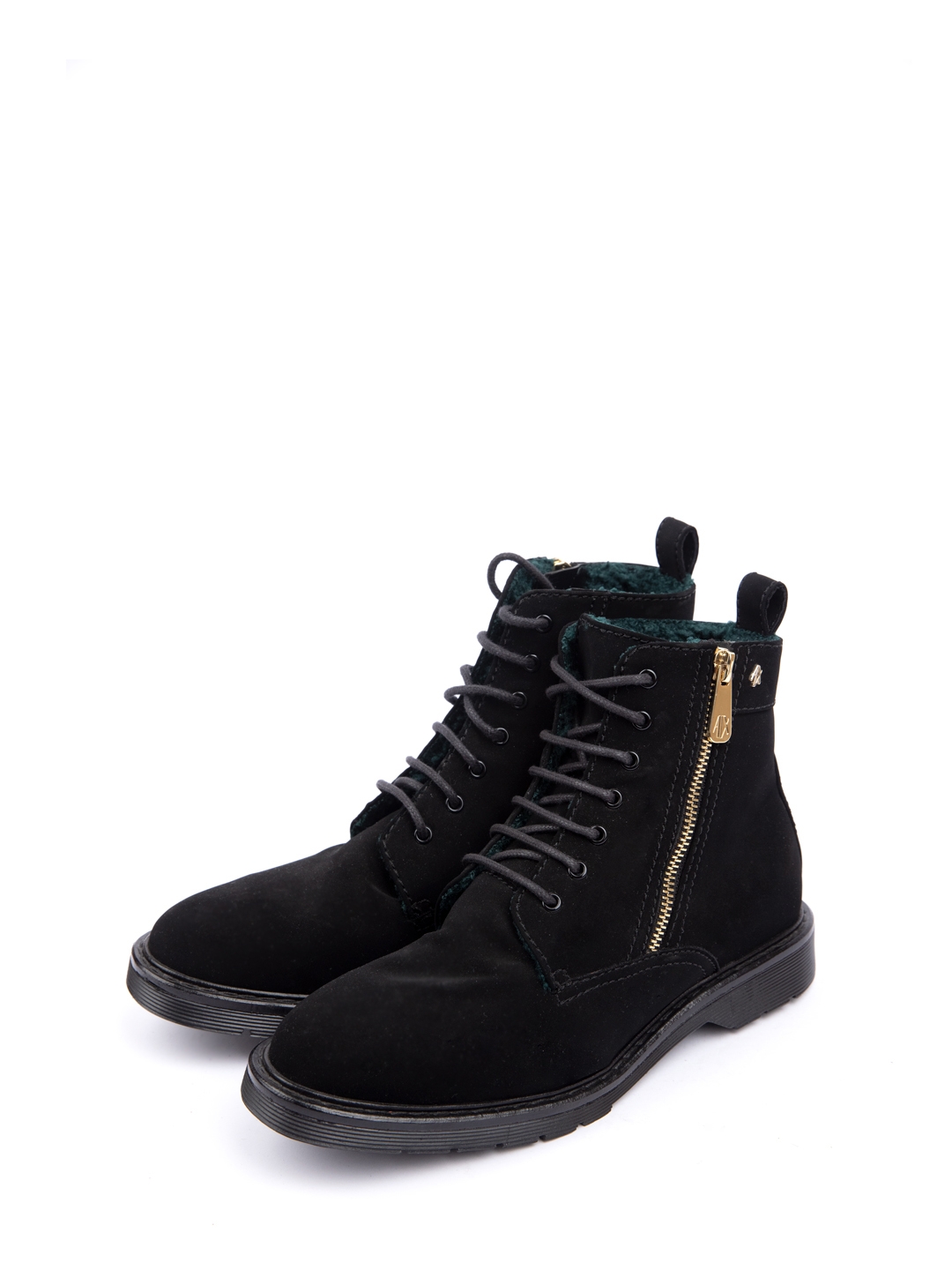 Ботинки Armani Exchange XDN005 черные женские утеплённые — купить в интернет-магазине Verdistore