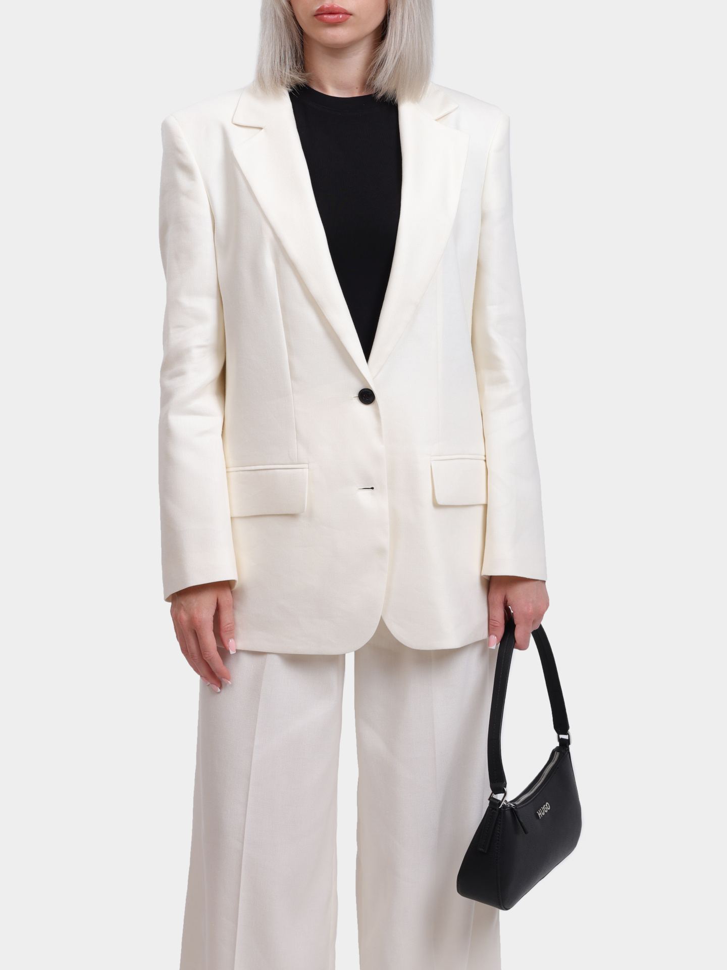 Жакет Hugo 50537590 102 белый женский — купить в интернет-магазине Verdistore