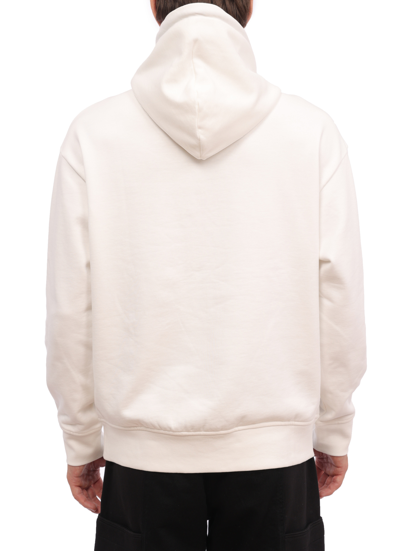 Худи Armani Exchange 6RZM01 ZJ4XZ 1116 белое мужское из хлопка — купить в интернет-магазине Verdistore