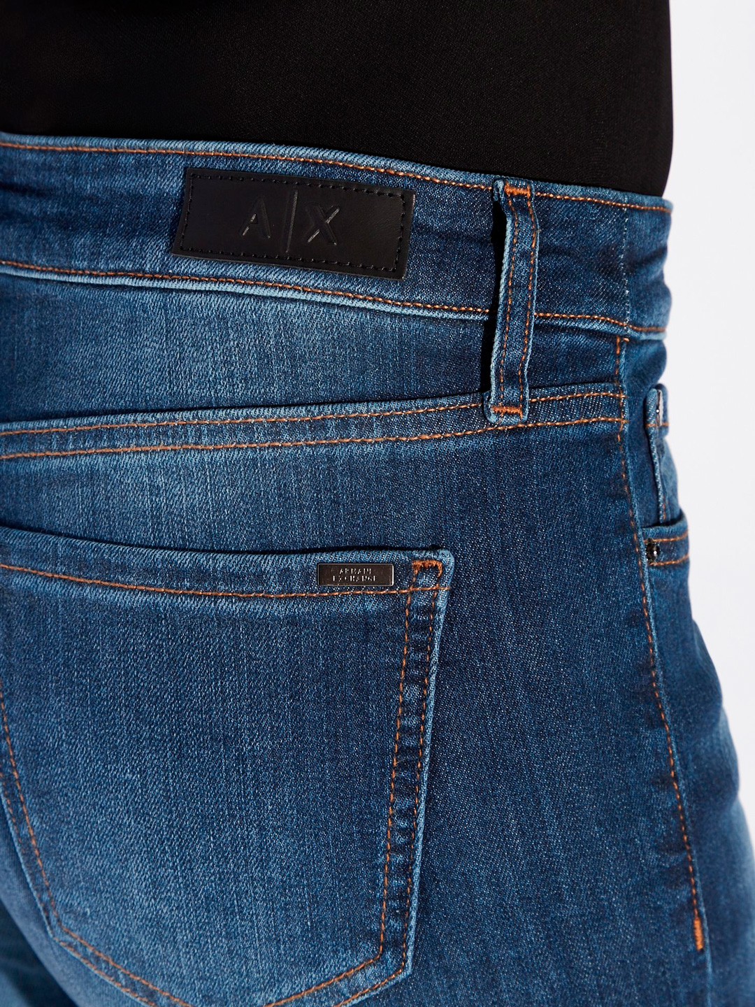 Джинсы Armani Exchange 6GYJ44 1500 синие женские с потертостями — купить в интернет-магазине Verdistore