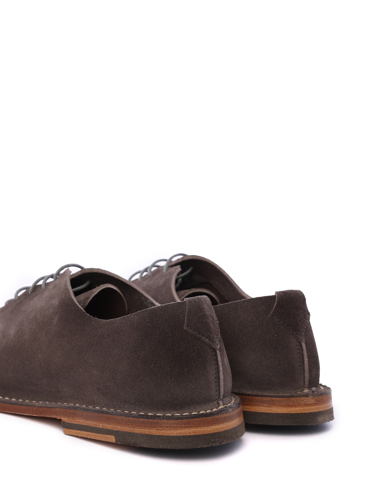 Туфли коричневые замшевые невысокие  — купить в интернет-магазине Verdistore