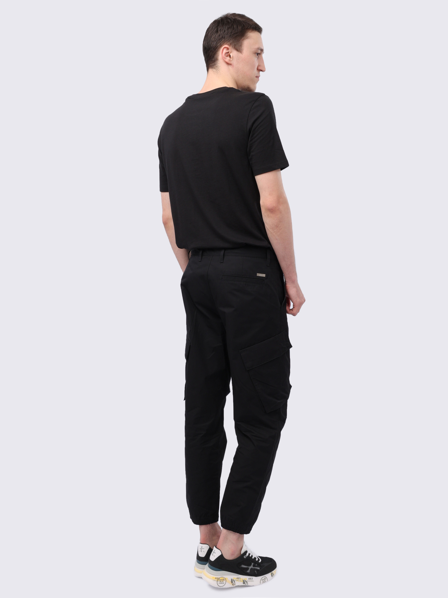 Брюки Armani Exchange 3DZP55 ZN3MZ 1200 черные мужские с накладными карманами  — купить в интернет-магазине Verdistore