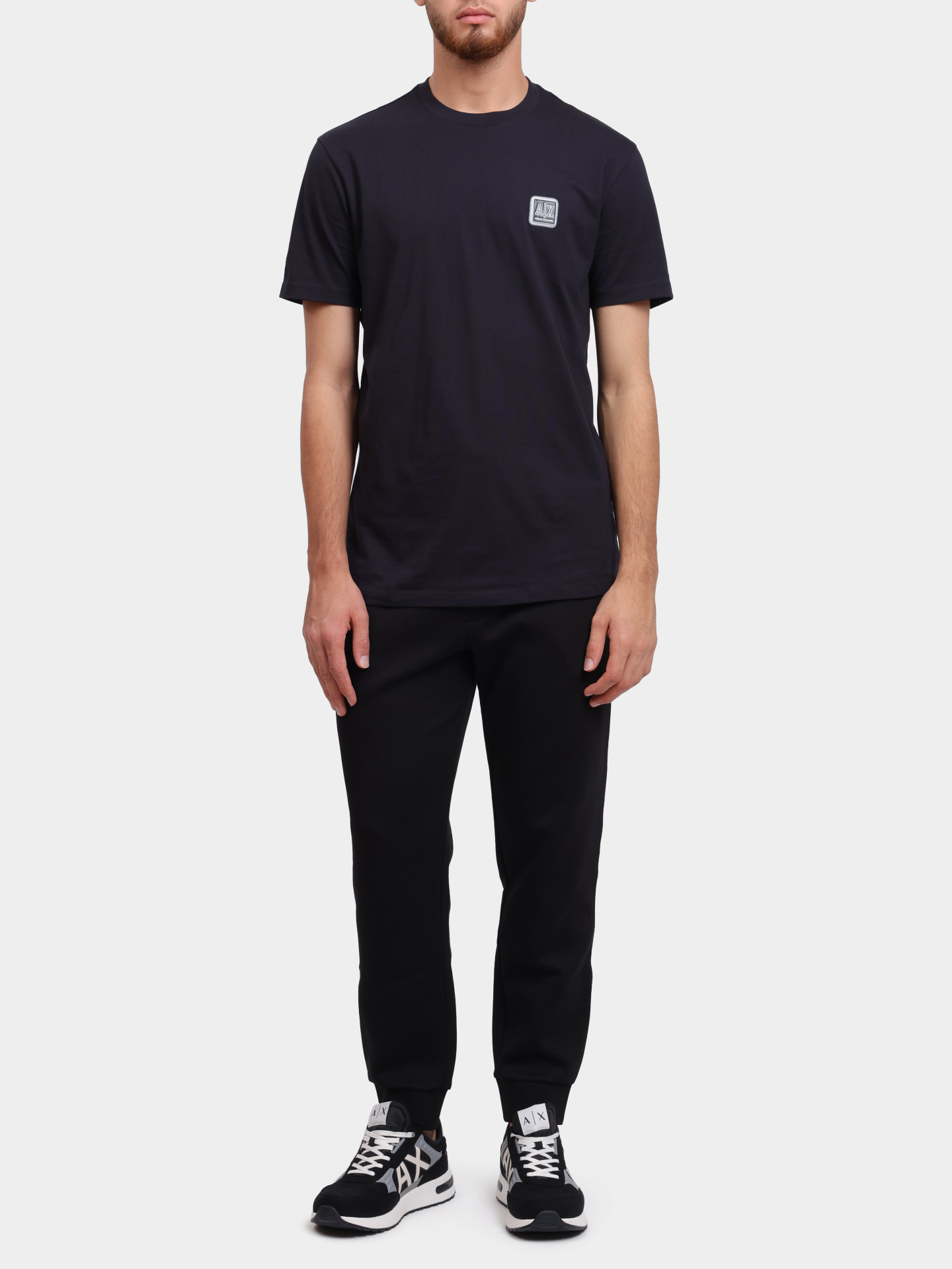 Джоггеры Armani Exchange XM000373 AF10818 UC001 черные мужские — купить в интернет-магазине Verdistore