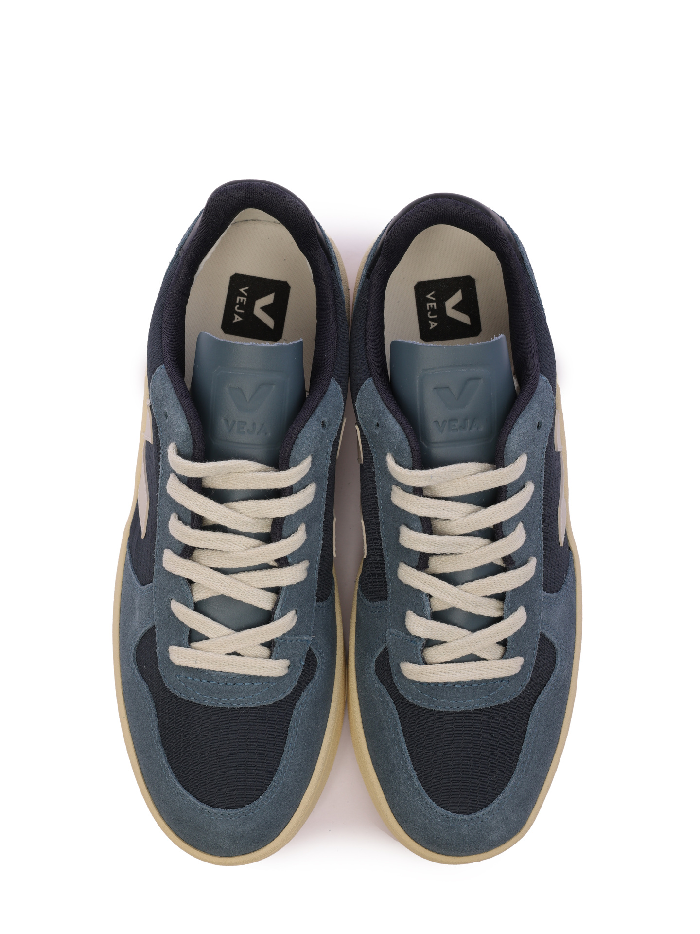 Кеды комбинированные синие на шнурках — купить в интернет-магазине Verdistore