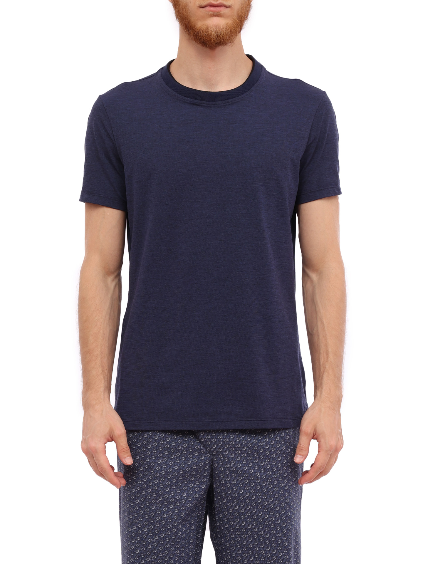 Футболка Ermenegildo Zegna M6M20 502 темно-синяя мужская — купить в интернет-магазине Verdistore