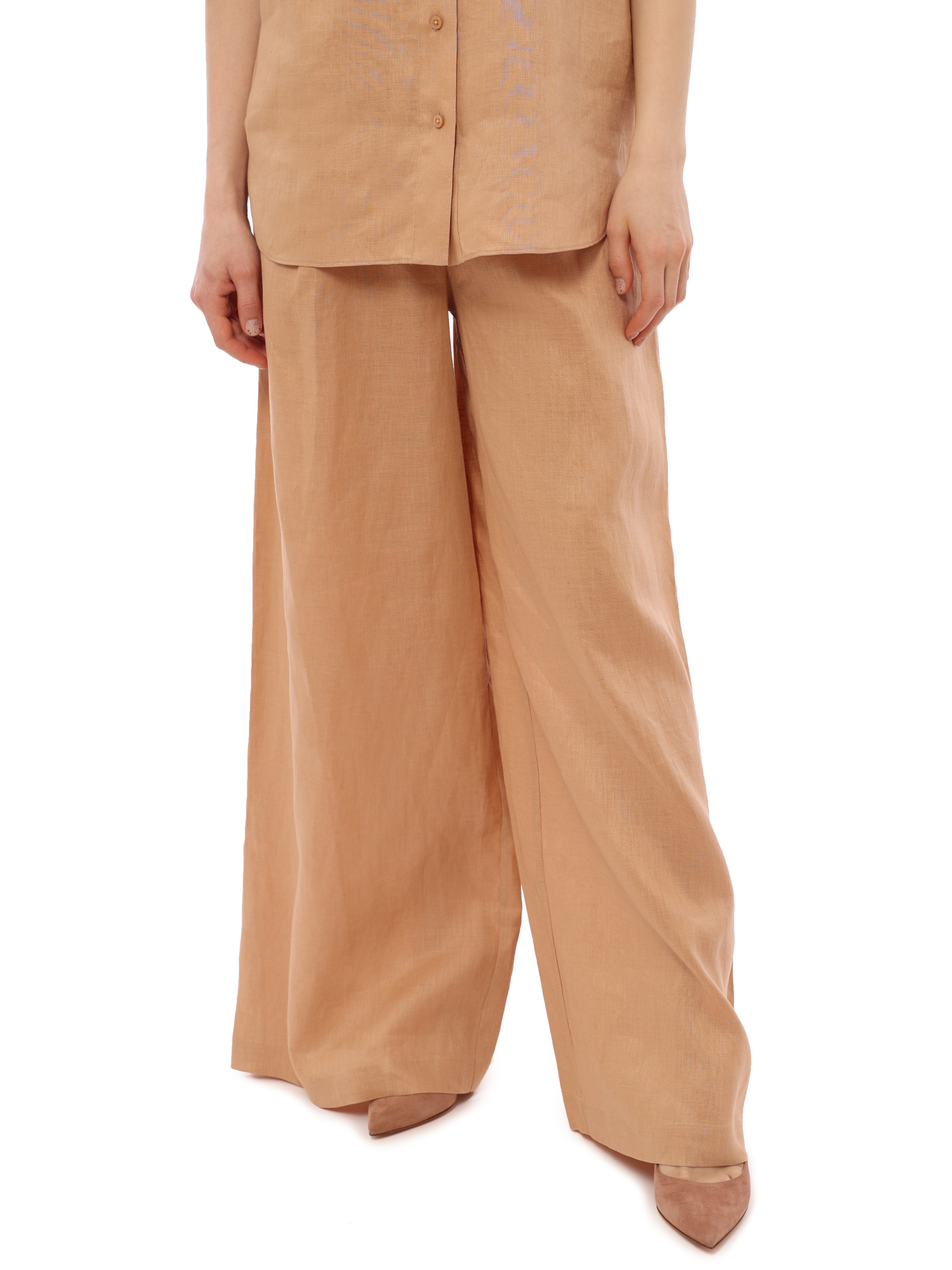 картинка Брюки Armani Exchange 3RYP36 YN4KZ 1799 льняные женские от магазина Verdistore