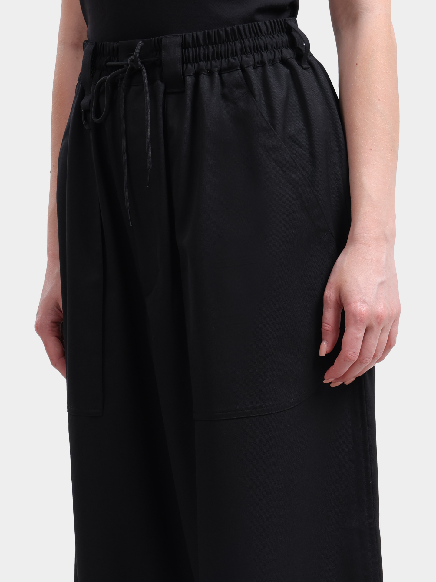 Брюки Y-3 KH3213 BLACK черные женские на кулиске — купить в интернет-магазине Verdistore
