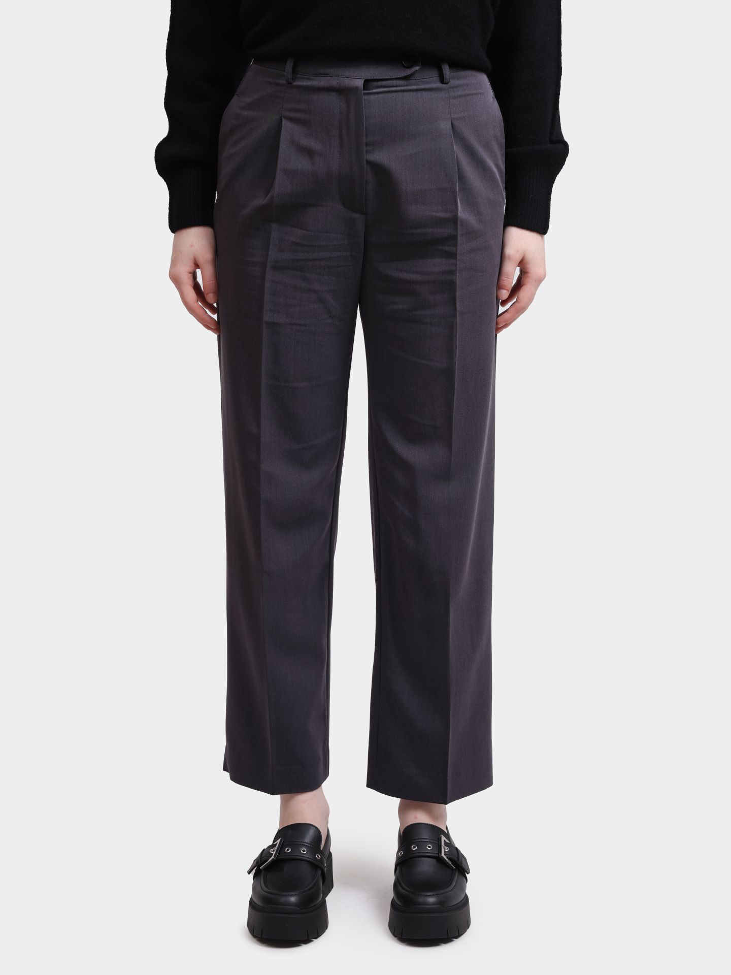 Брюки Re Vera 56W-23-2120 темно-серые женские — купить в интернет-магазине Verdistore