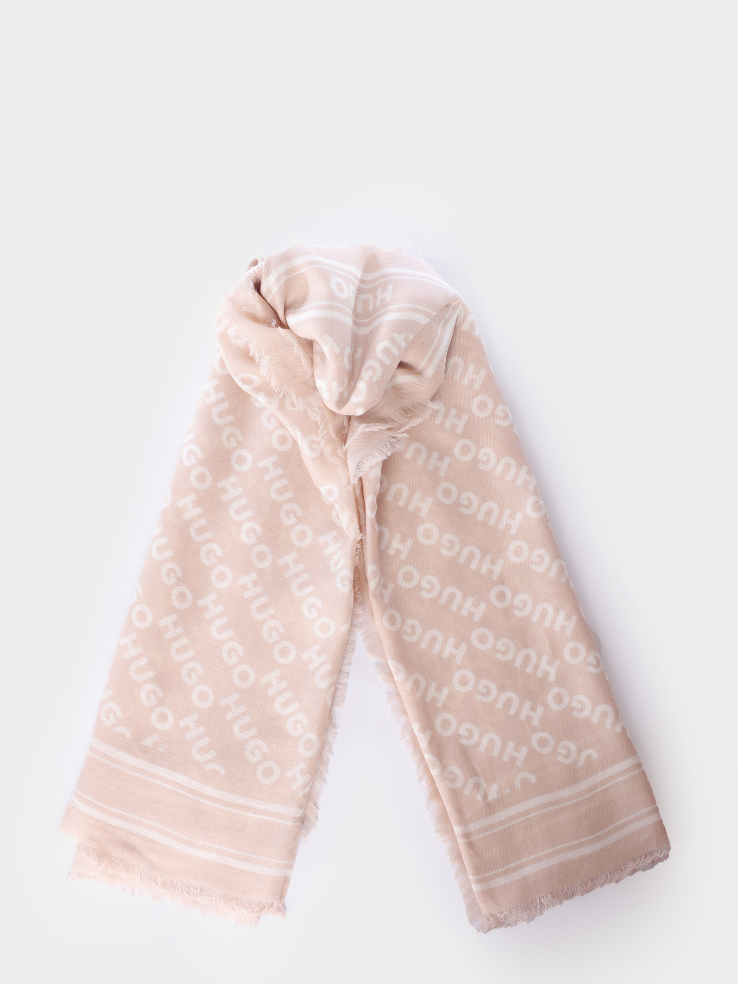 Платок Hugo 50517680 274 бежевый женский — купить в интернет-магазине Verdistore