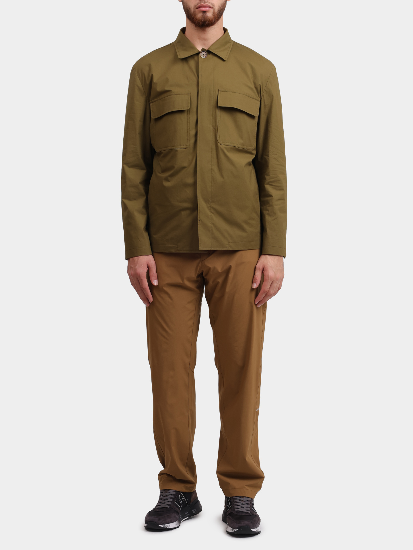 Брюки Herno PT00055UL 12832S 8003 светло-коричневые мужские — купить в интернет-магазине Verdistore