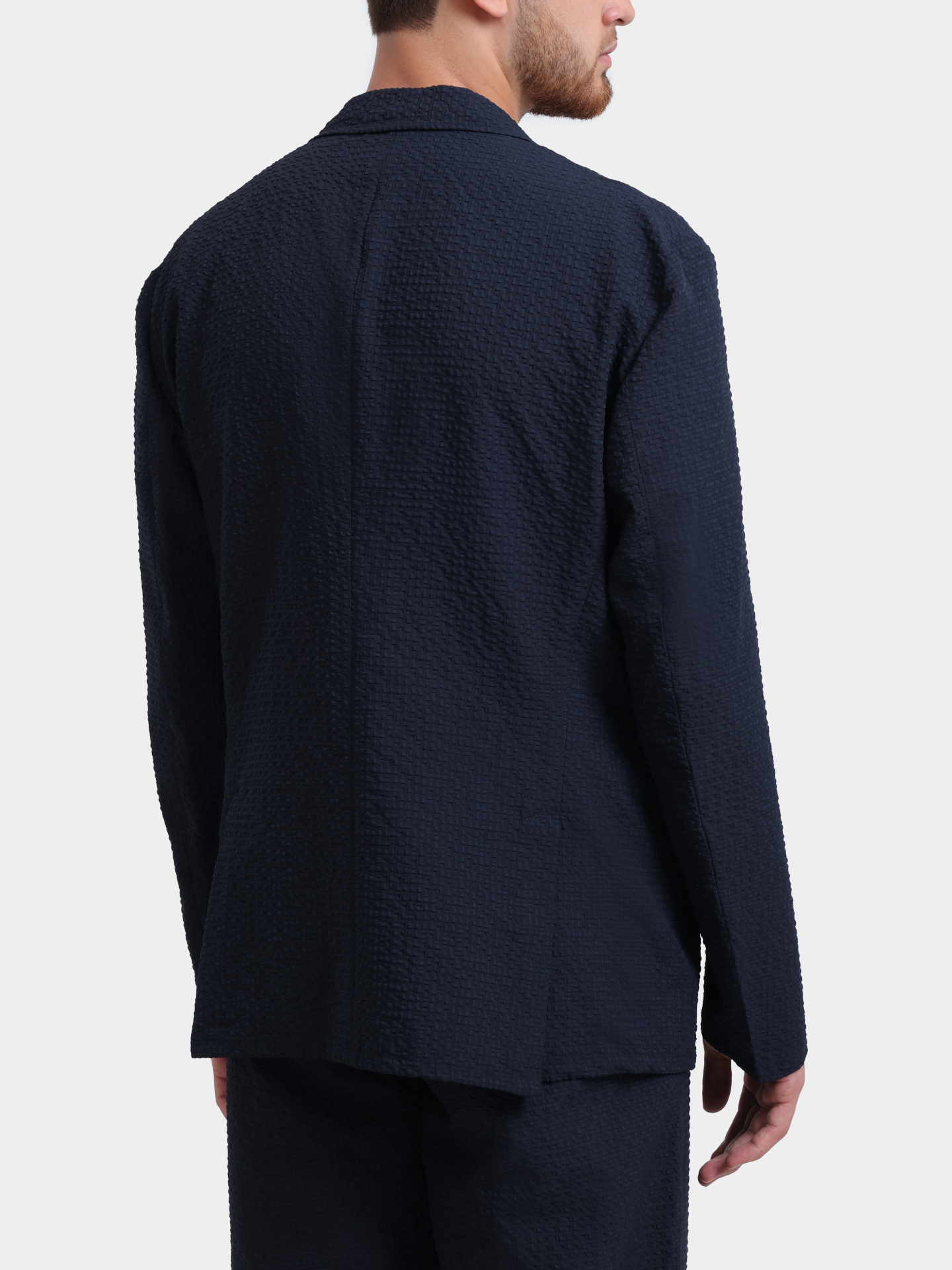 Пиджак Emporio Armani EM005801 TE20392 UB109 фактурный мужской — купить в интернет-магазине Verdistore