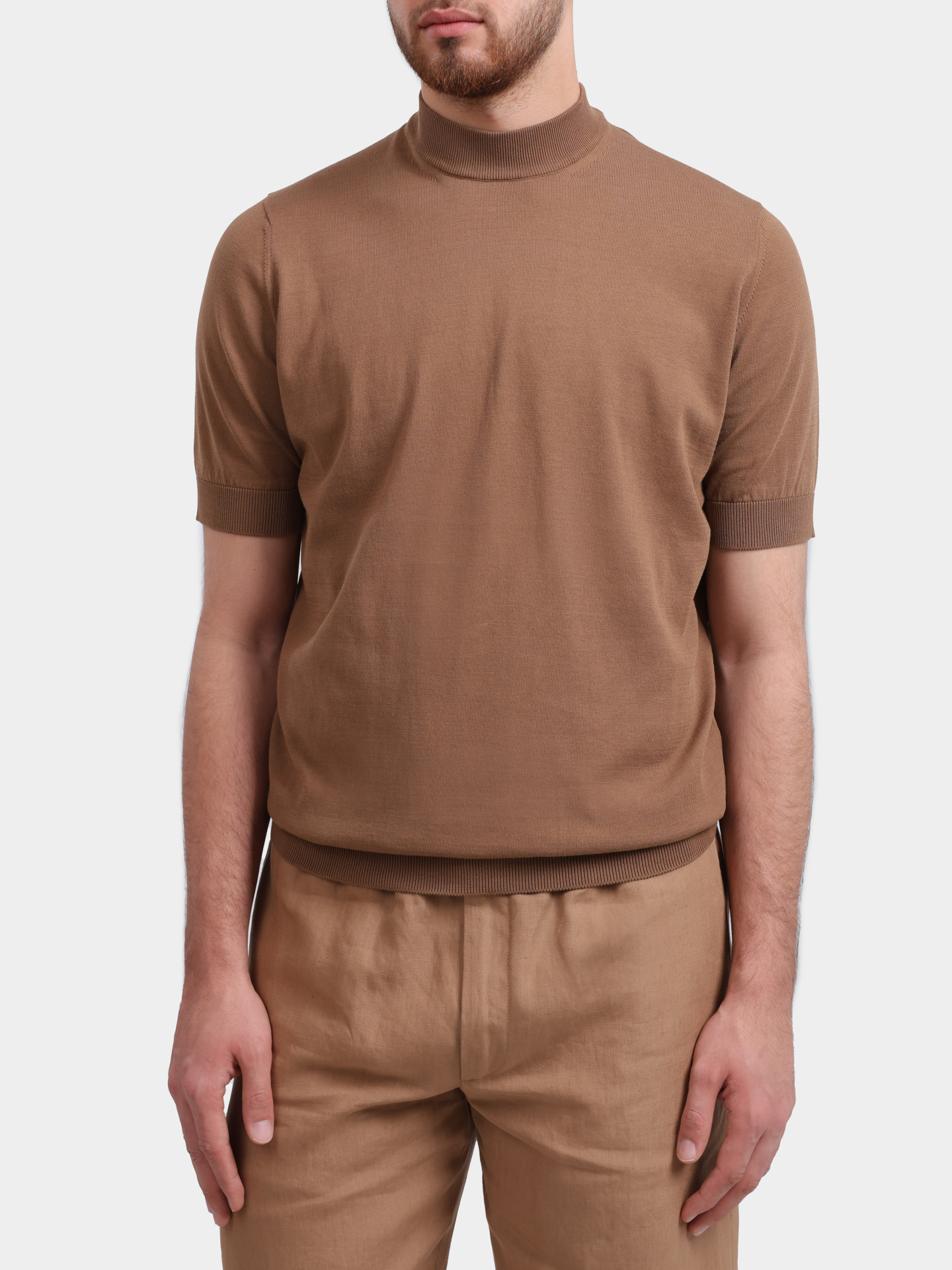 Футболка Lardini PA LMMC74 PA66023 мужская с высоким воротником — купить в интернет-магазине Verdistore