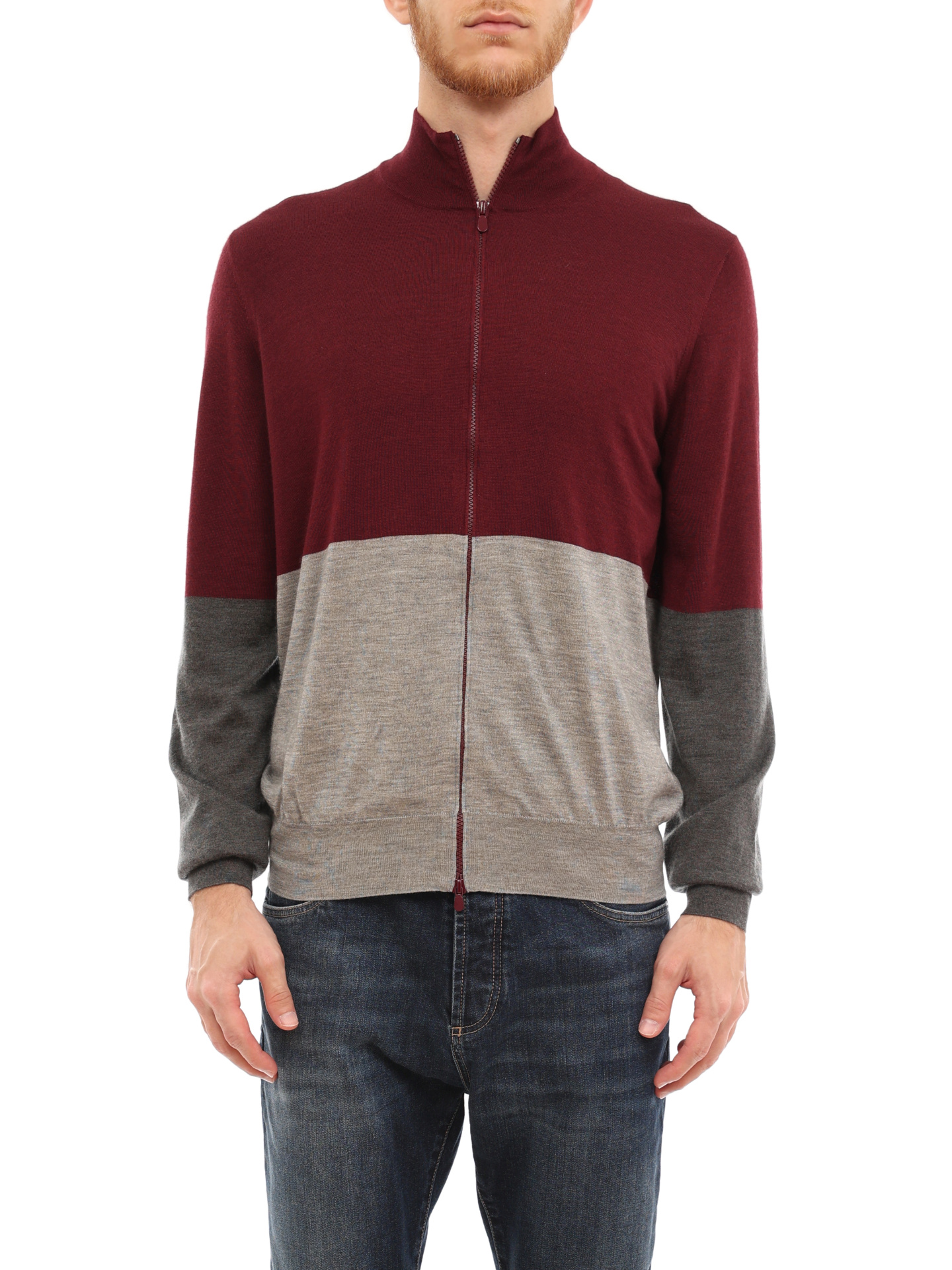 Кардиган Brunello Cucinelli M23800606 CB153 комбинированный мужской — купить в интернет-магазине Verdistore