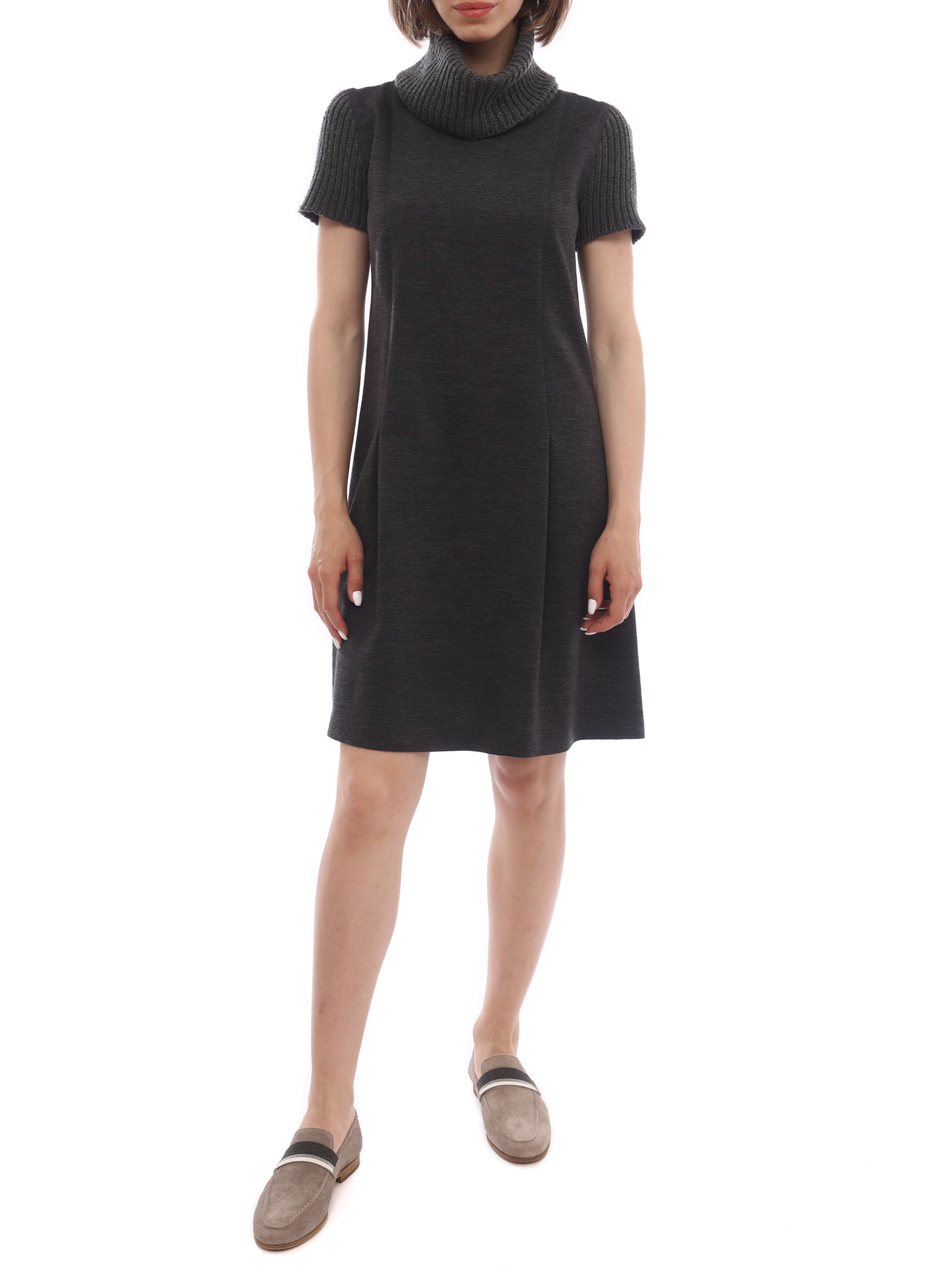 Платье Brunello Cucinelli M0R262806 серое женское — купить в интернет-магазине Verdistore