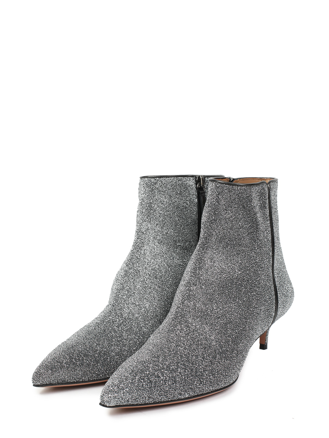 Ботильоны Aquazzura QUAMIDB0 серебряные женские — купить в интернет-магазине Verdistore