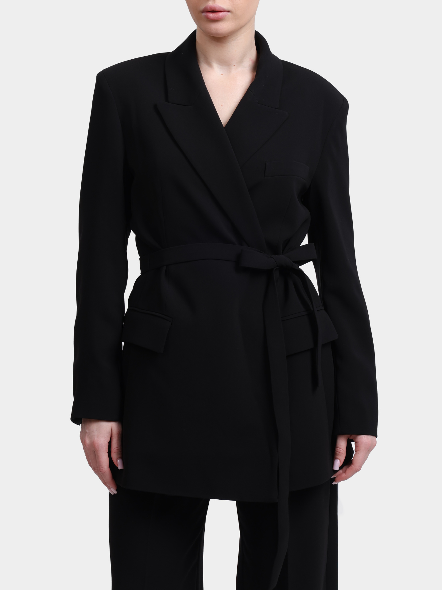 Жакет Marella MLLZERBINO 004 черный женский приталенного кроя — купить в интернет-магазине Verdistore