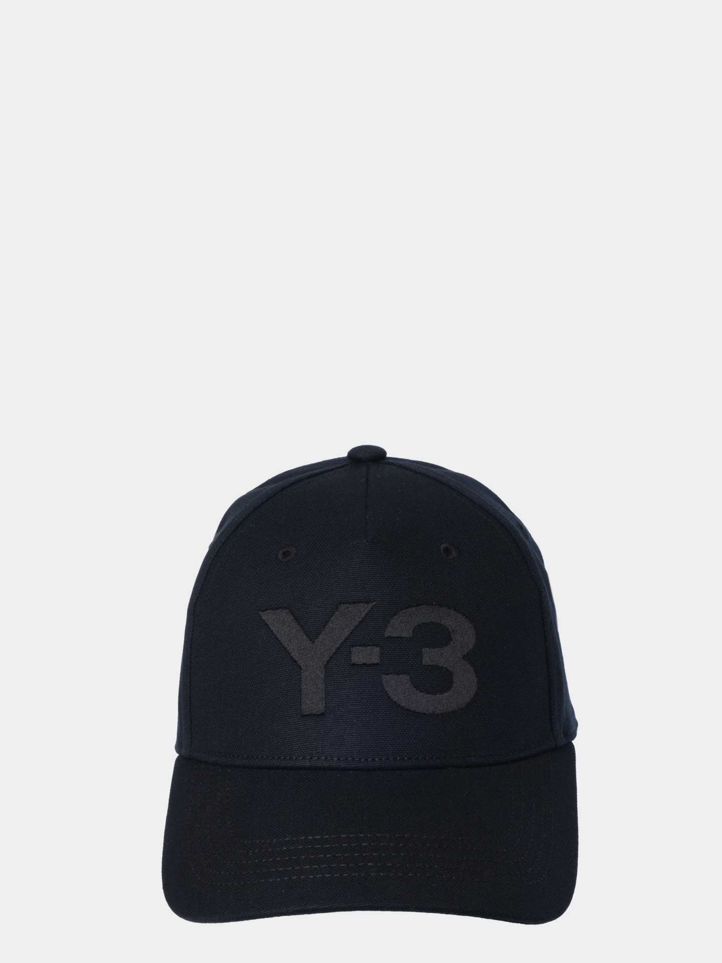 Бейсболка Y3 JP1143 BLACK черная мужская с крупным вышитым логотипом — купить в интернет-магазине Verdistore