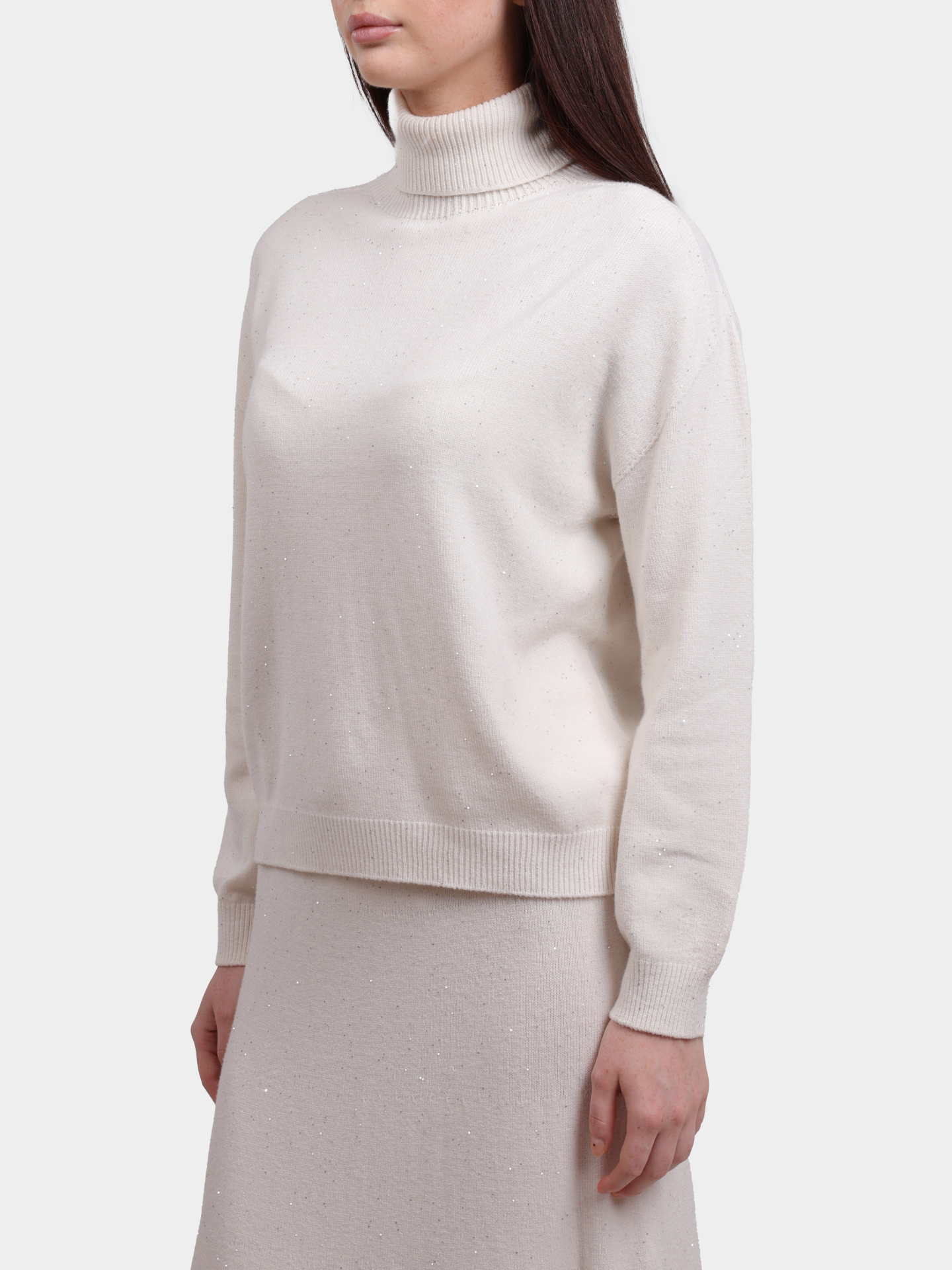 Свитер Liu-Jo MF5234 MA27R W9167 белый женский с пайетками — купить в интернет-магазине Verdistore