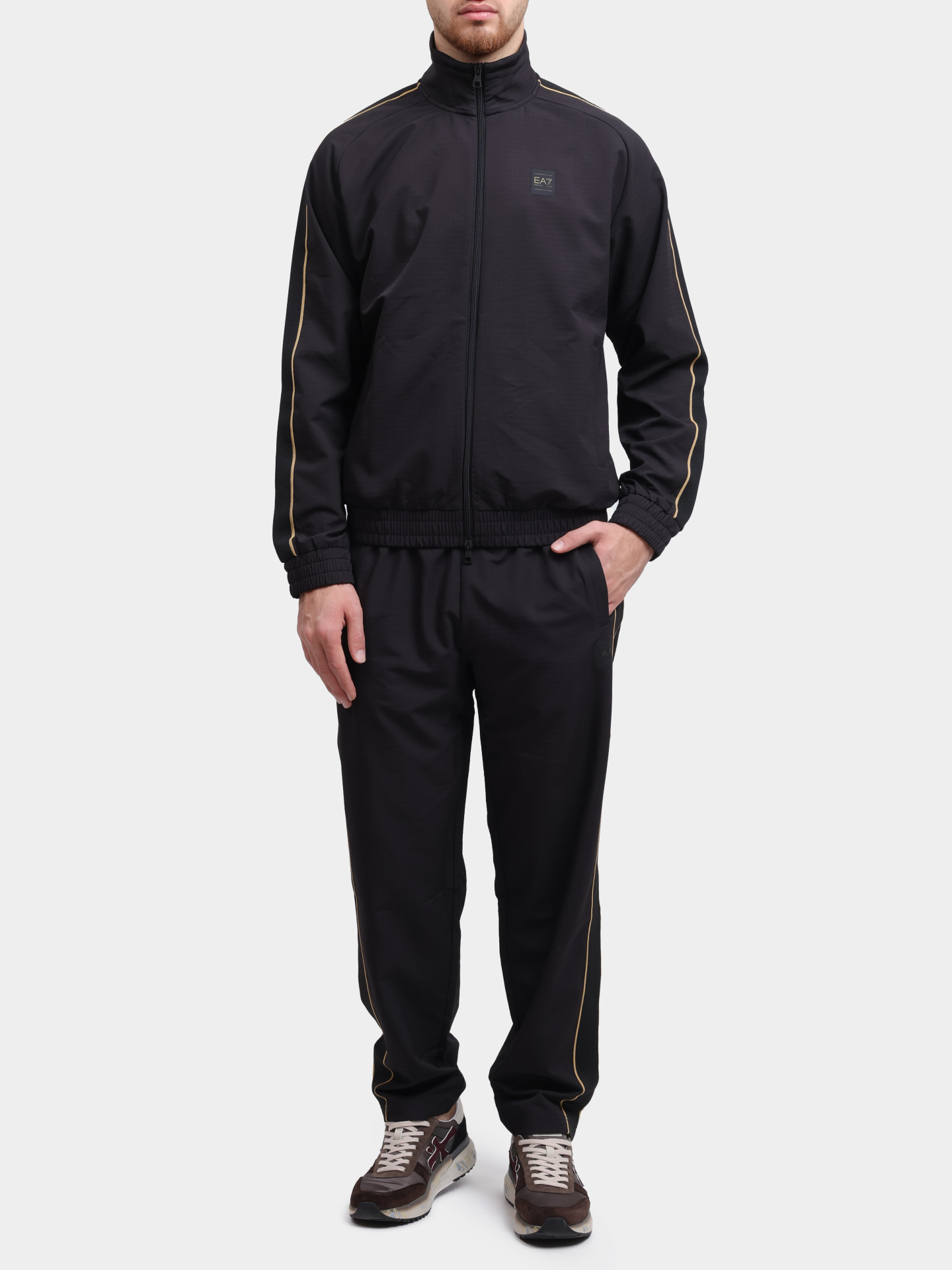 Костюм спортивный EA7 7M000785 AF16945 UC001 темно-серый мужской — купить в интернет-магазине Verdistore