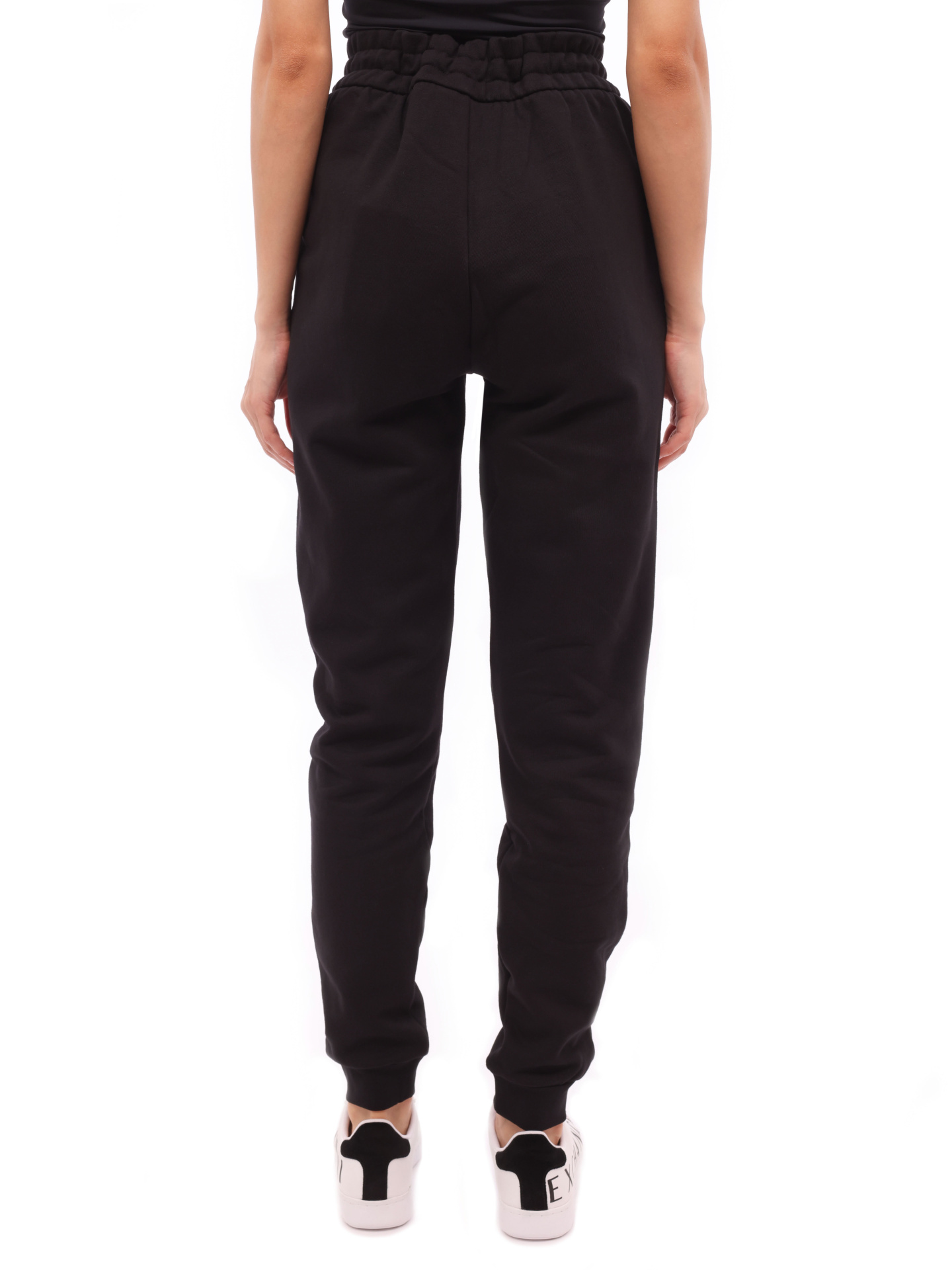 картинка Брюки спортивные Armani Exchange 8NYTFX YJG3Z 1200 черные женские с манжетами от магазина Verdistore