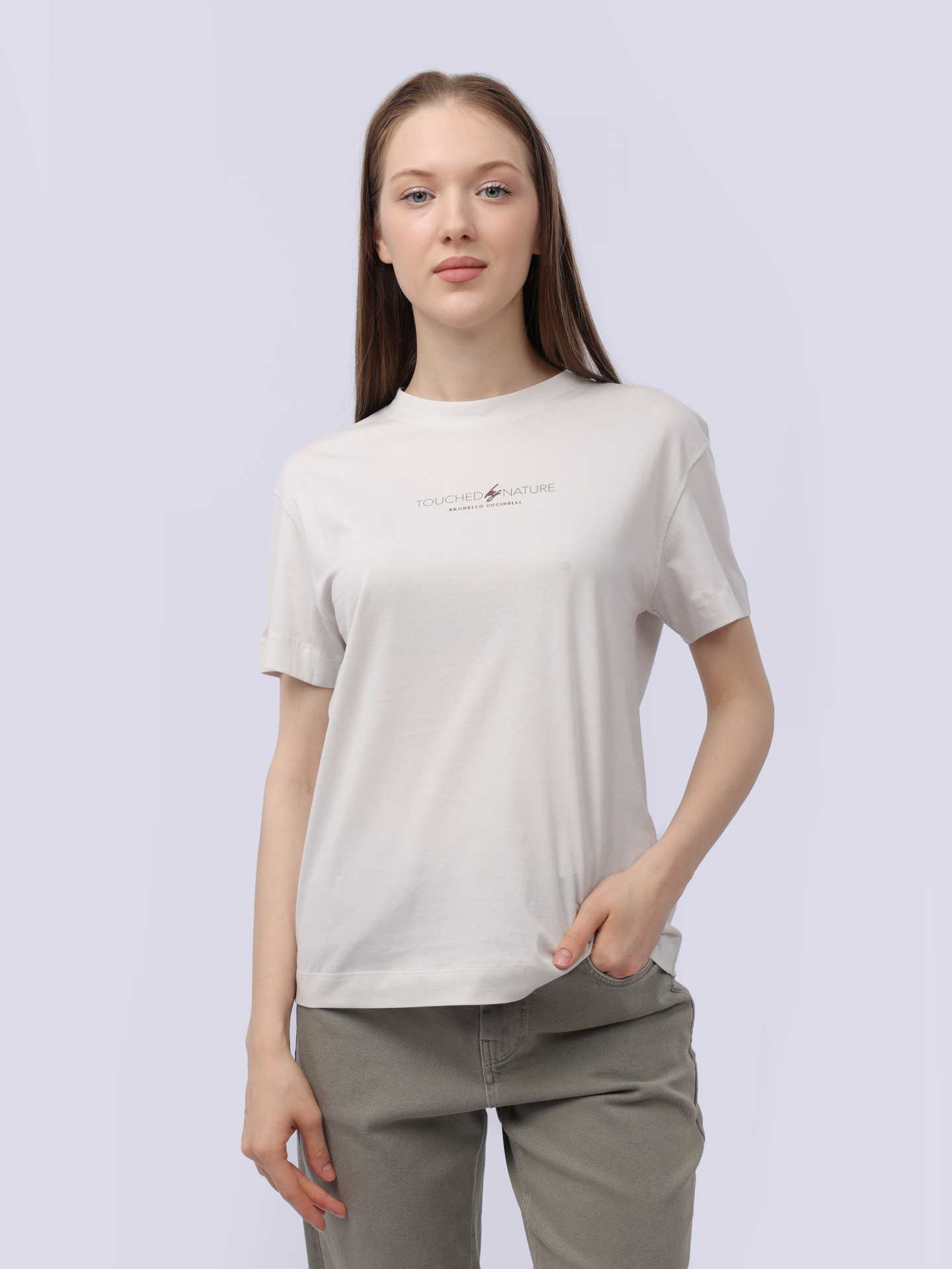Футболка Brunello Cucinelli M0A45EI600 C9443 хлопковая женская — купить в интернет-магазине Verdistore
