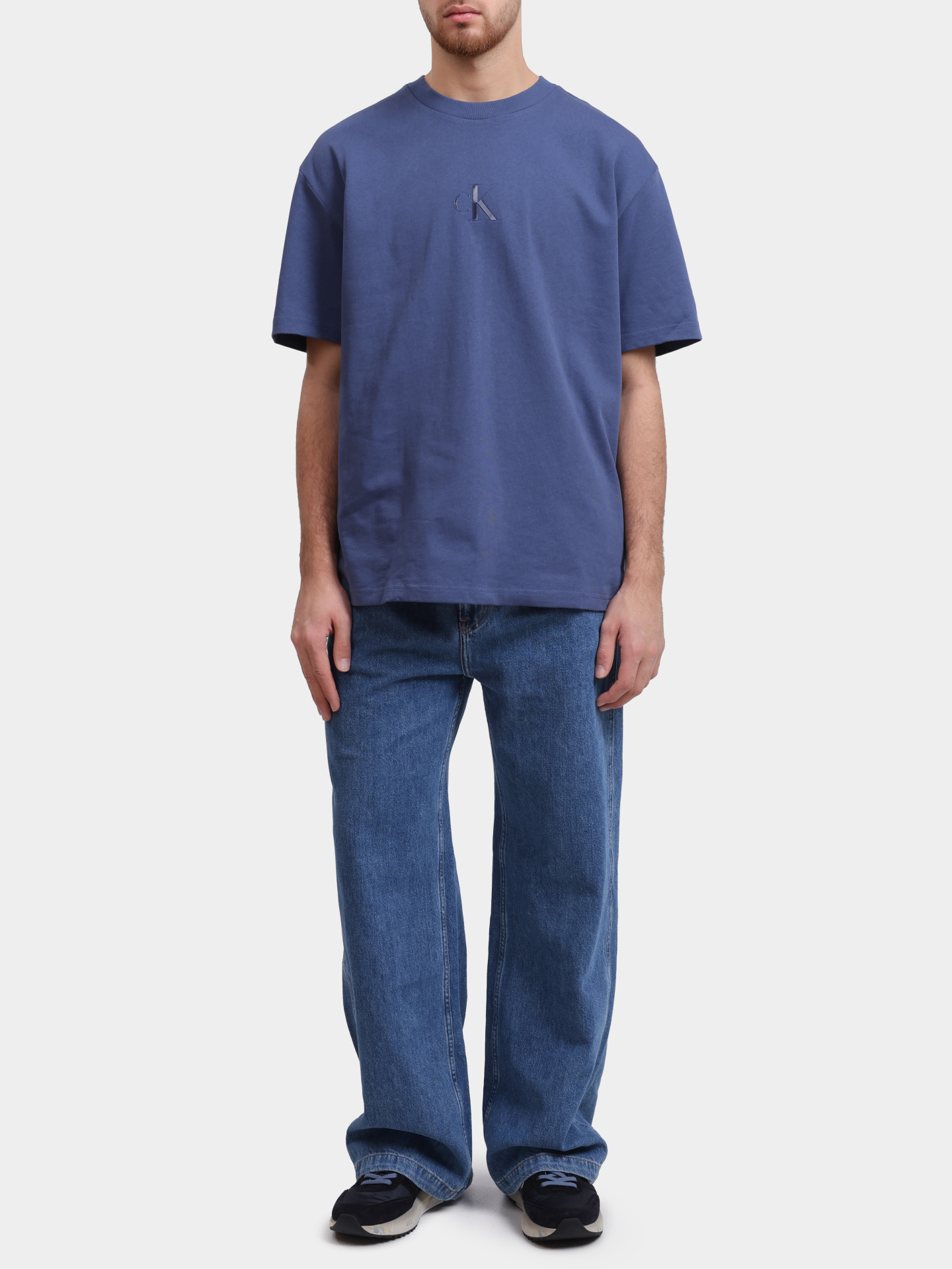 Футболка Calvin Klein Jeans LV04RAB812 RLY хлопковая мужская — купить в интернет-магазине Verdistore