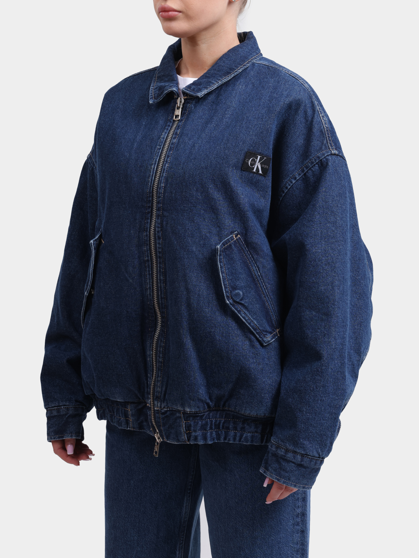 Куртка Calvin Klein Jeans J20J224717 1BJ джинсовая женская — купить в интернет-магазине Verdistore