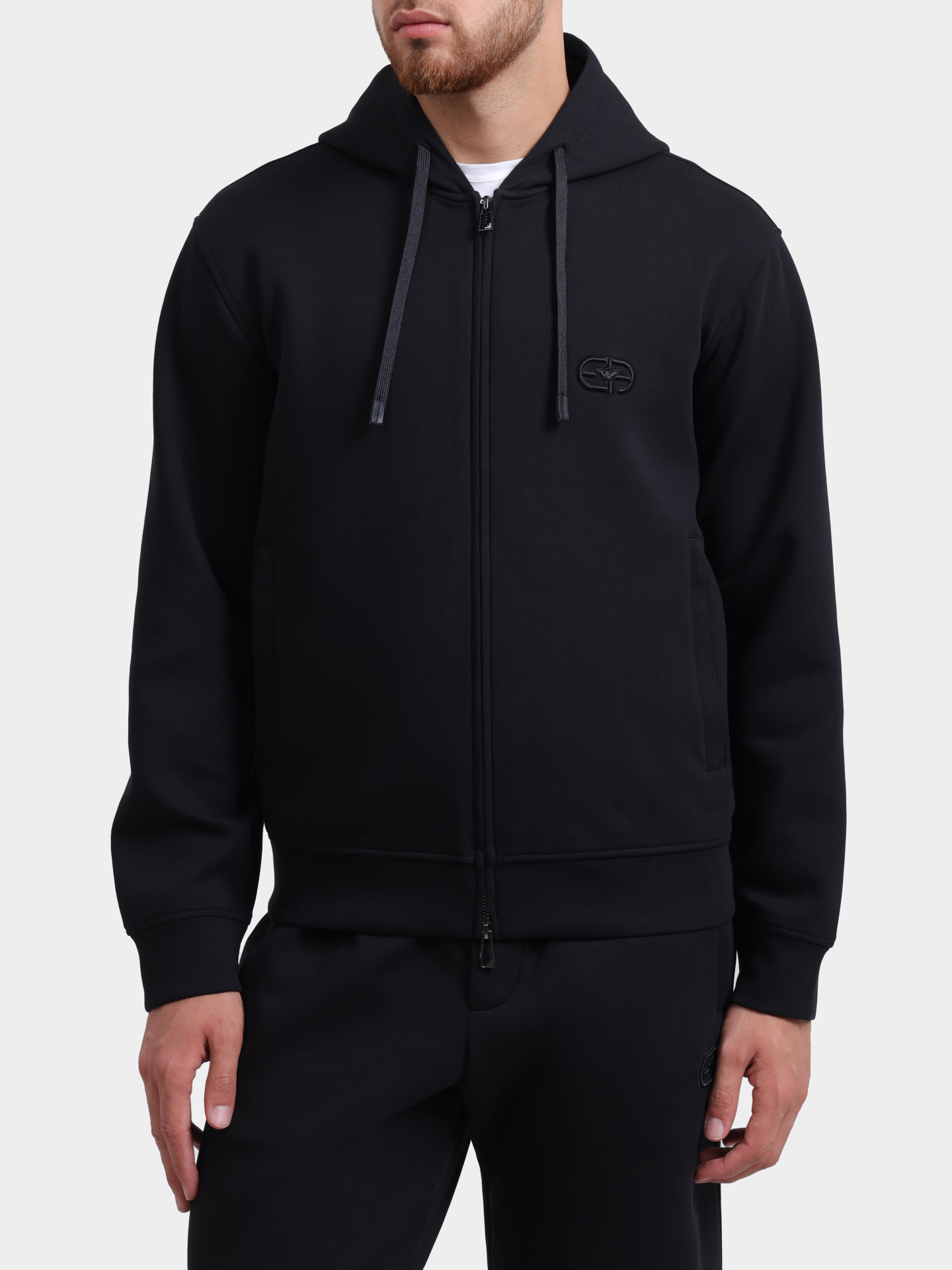 Мастерка Emporio Armani EM004538 AF10013 UC001 хлопковая мужская — купить в интернет-магазине Verdistore