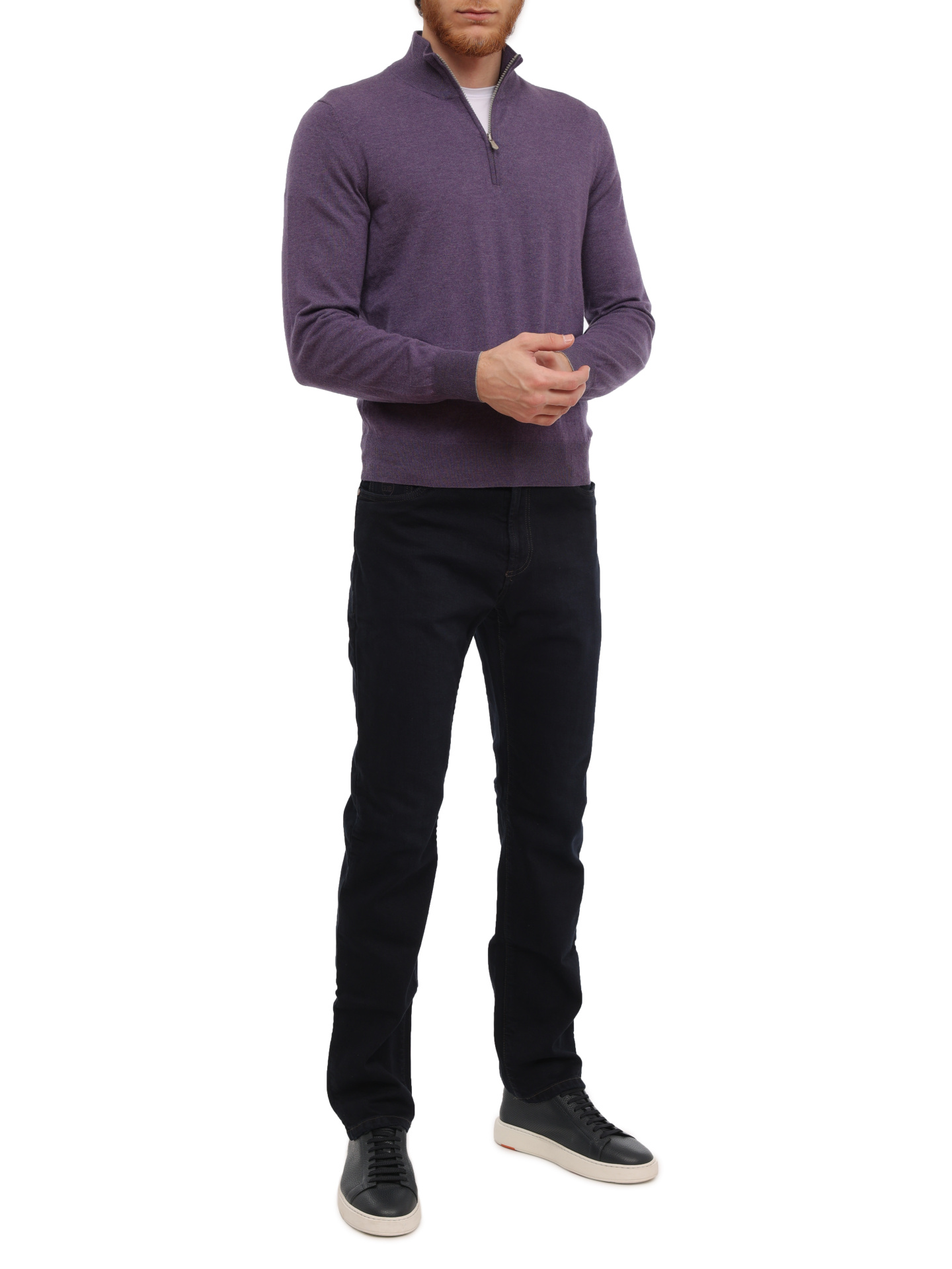 Свитер Brunello Cucinelli M2Q00124 CD353 кашемировый мужской — купить в интернет-магазине Verdistore