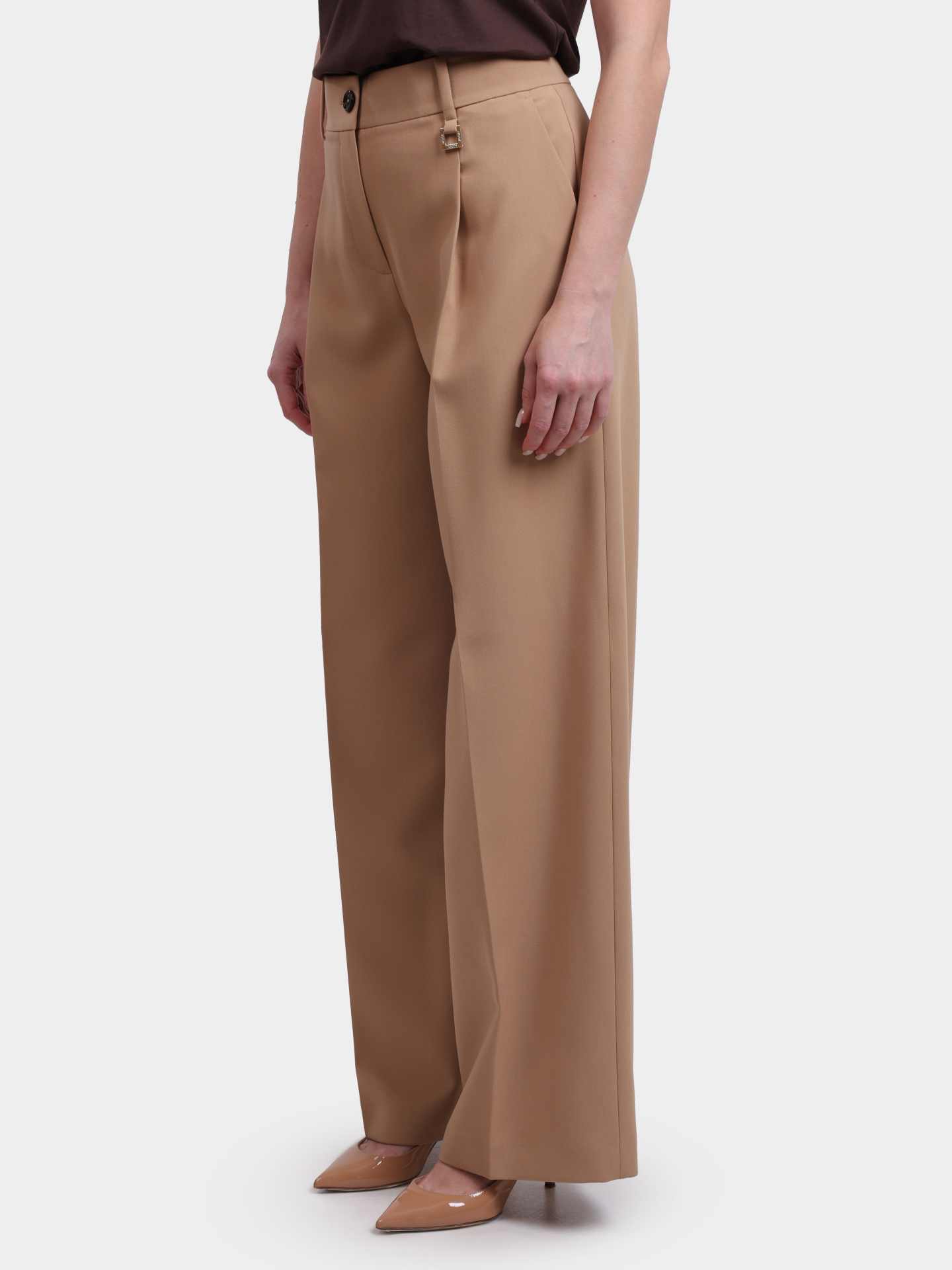 Брюки 58 254P58Paris3 10017927 268 бежевые женские — купить в интернет-магазине Verdistore