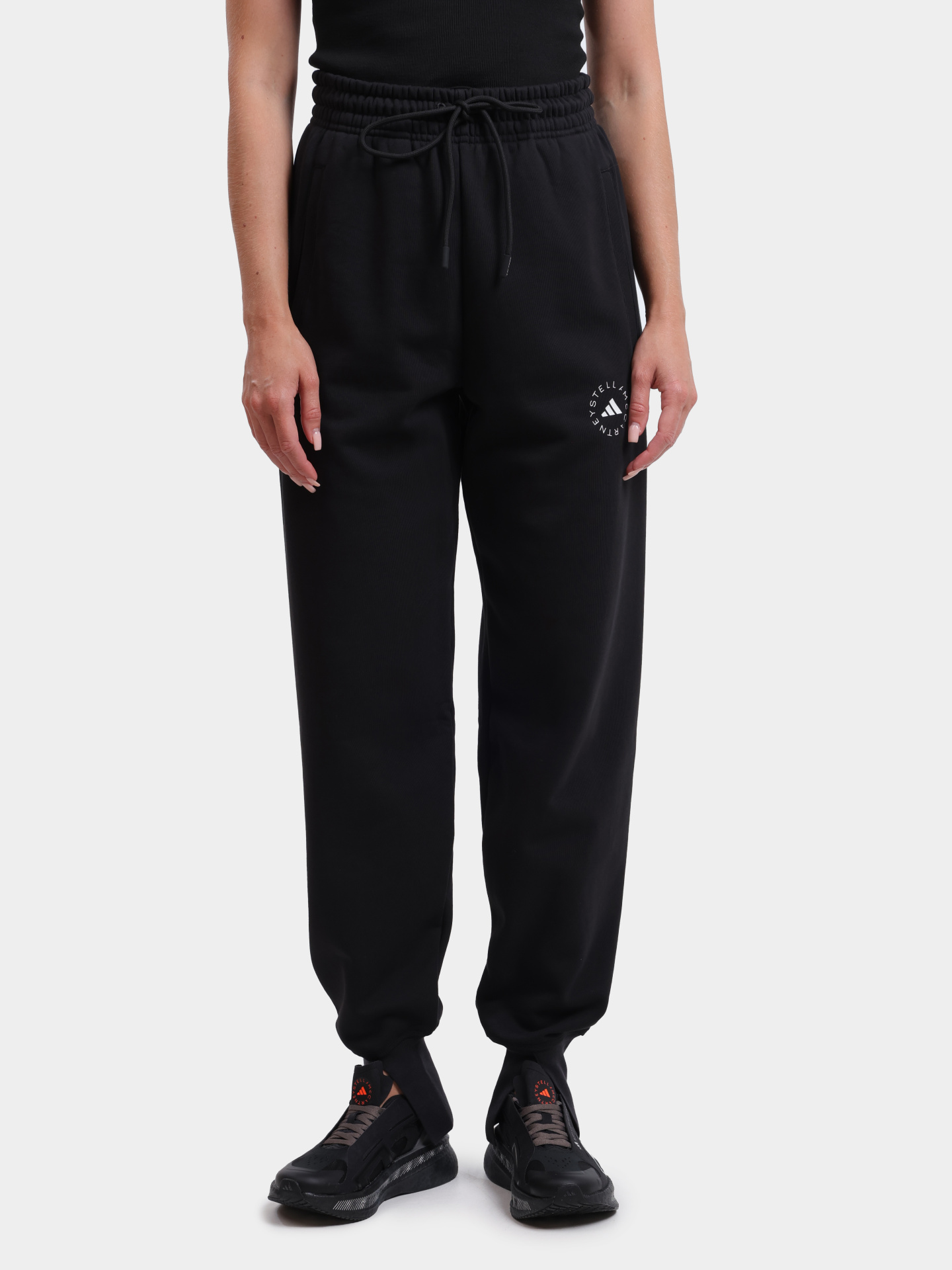 Джоггеры Adidas by Stella McCartney IW9852 BLACK хлопковые женские — купить в интернет-магазине Verdistore