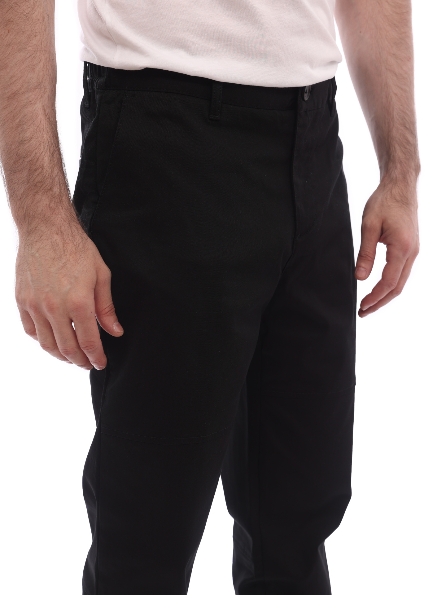 Брюки Armani Exchange 3LZP06 ZNTGZ 1200 черные мужские с эластичными манжетами — купить в интернет-магазине Verdistore