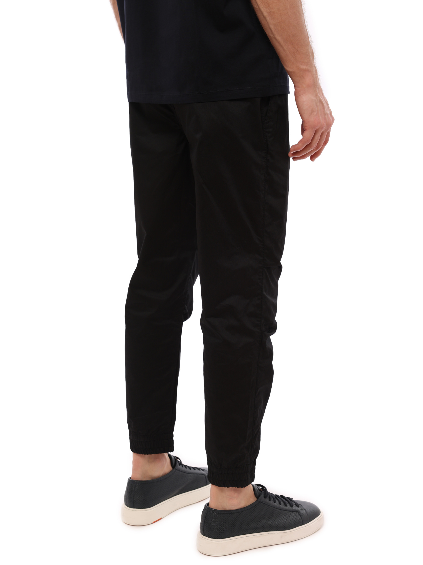 Брюки Armani Exchange 3RZP13 ZNXGZ 1200 черные мужские с манжетами — купить в интернет-магазине Verdistore