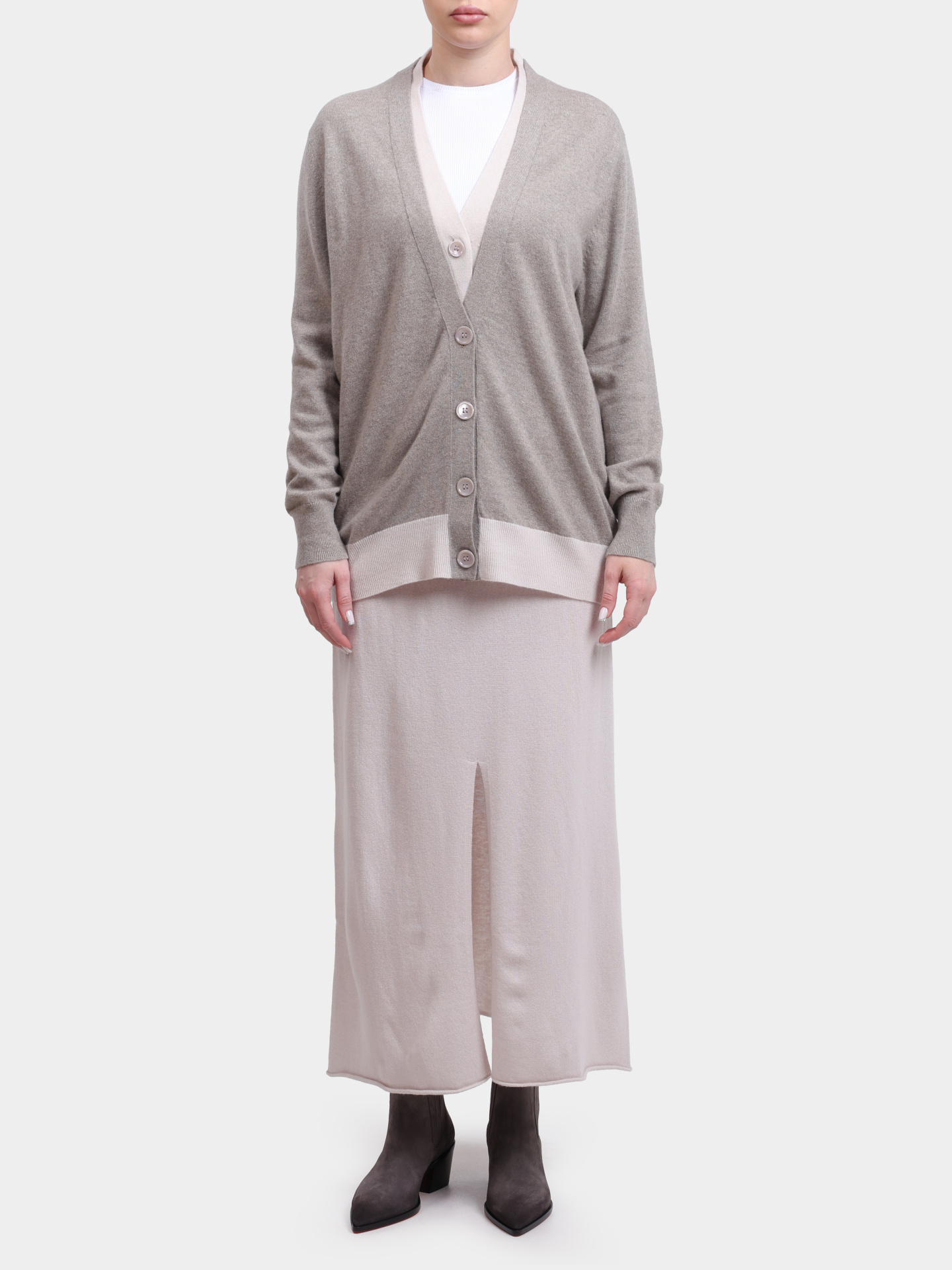 Кардиган Alpha Studio AD-4302E 2016 бежевый женский — купить в интернет-магазине Verdistore