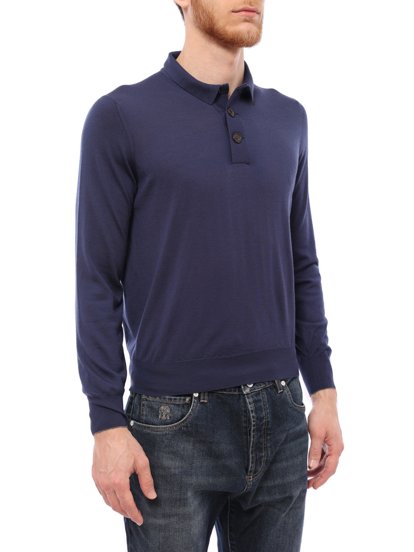Джемпер Brunello Cucinelli M2400245 синий мужской — купить в интернет-магазине Verdistore