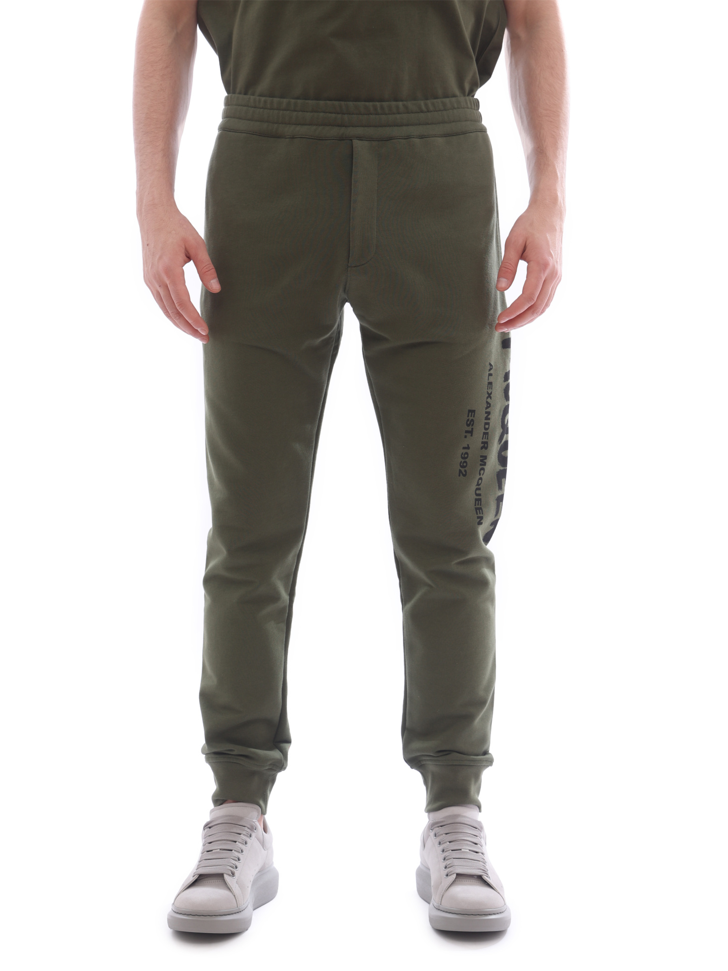 Брюки Alexander McQueen 688714 QSZ81 0904 хаки мужские — купить в интернет-магазине Verdistore