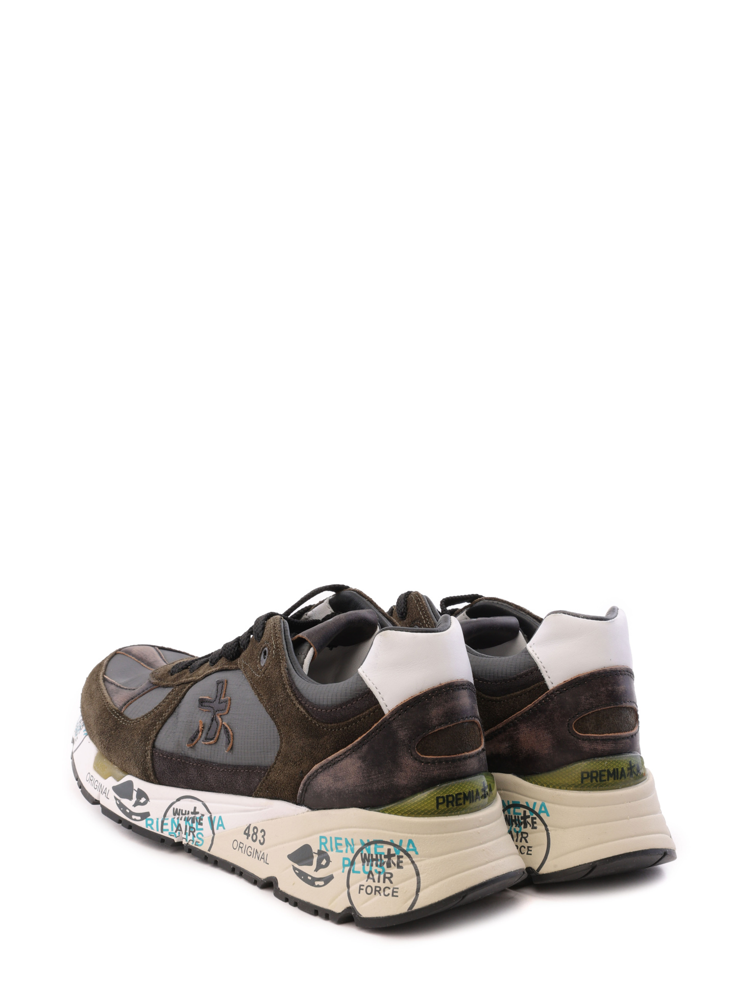 Кроссовки комбинированные с принтом на белой подошве — купить в интернет-магазине Verdistore