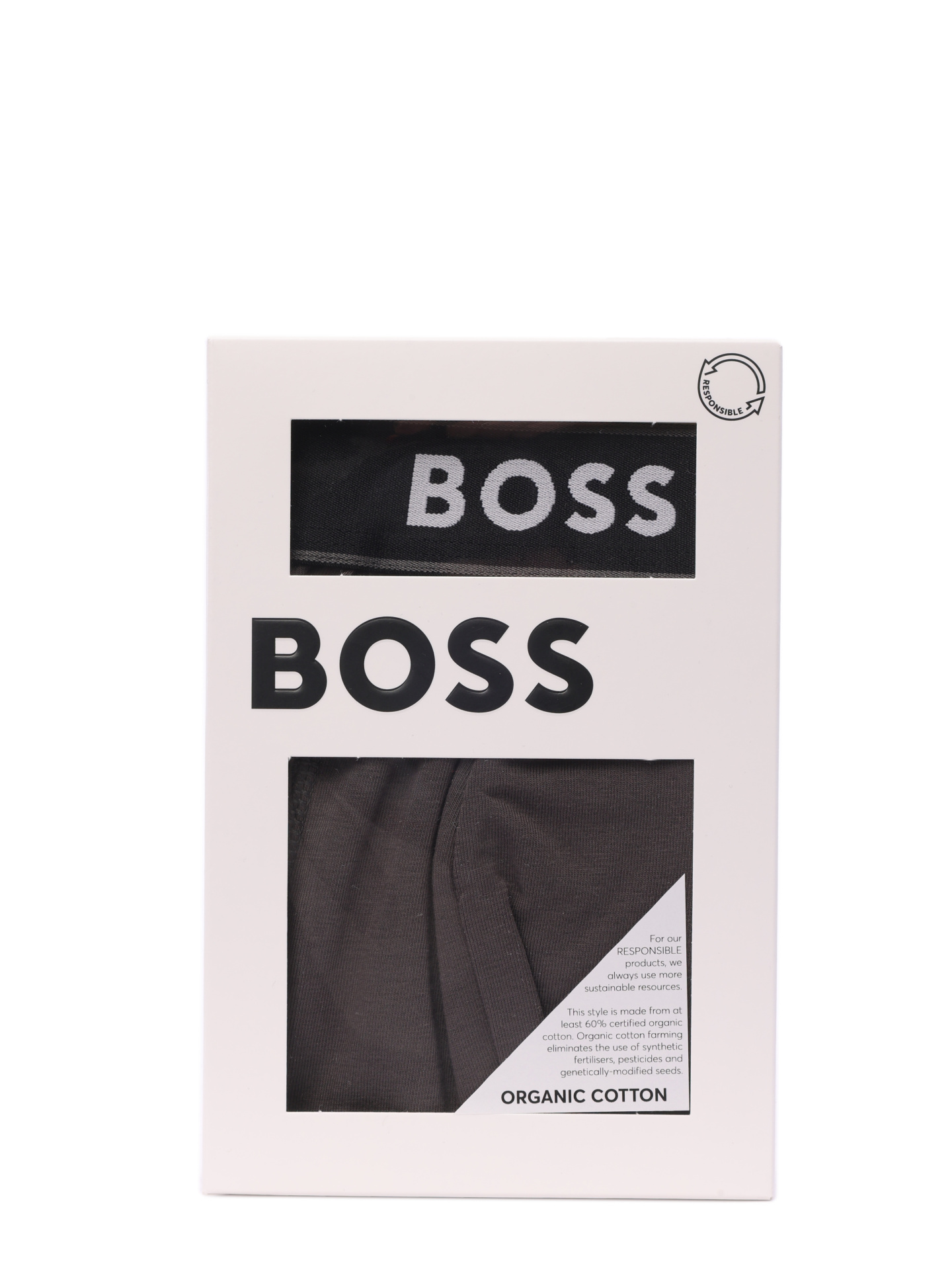 Трусы Boss 50508755 032 серые мужские с логотипом — купить в интернет-магазине Verdistore